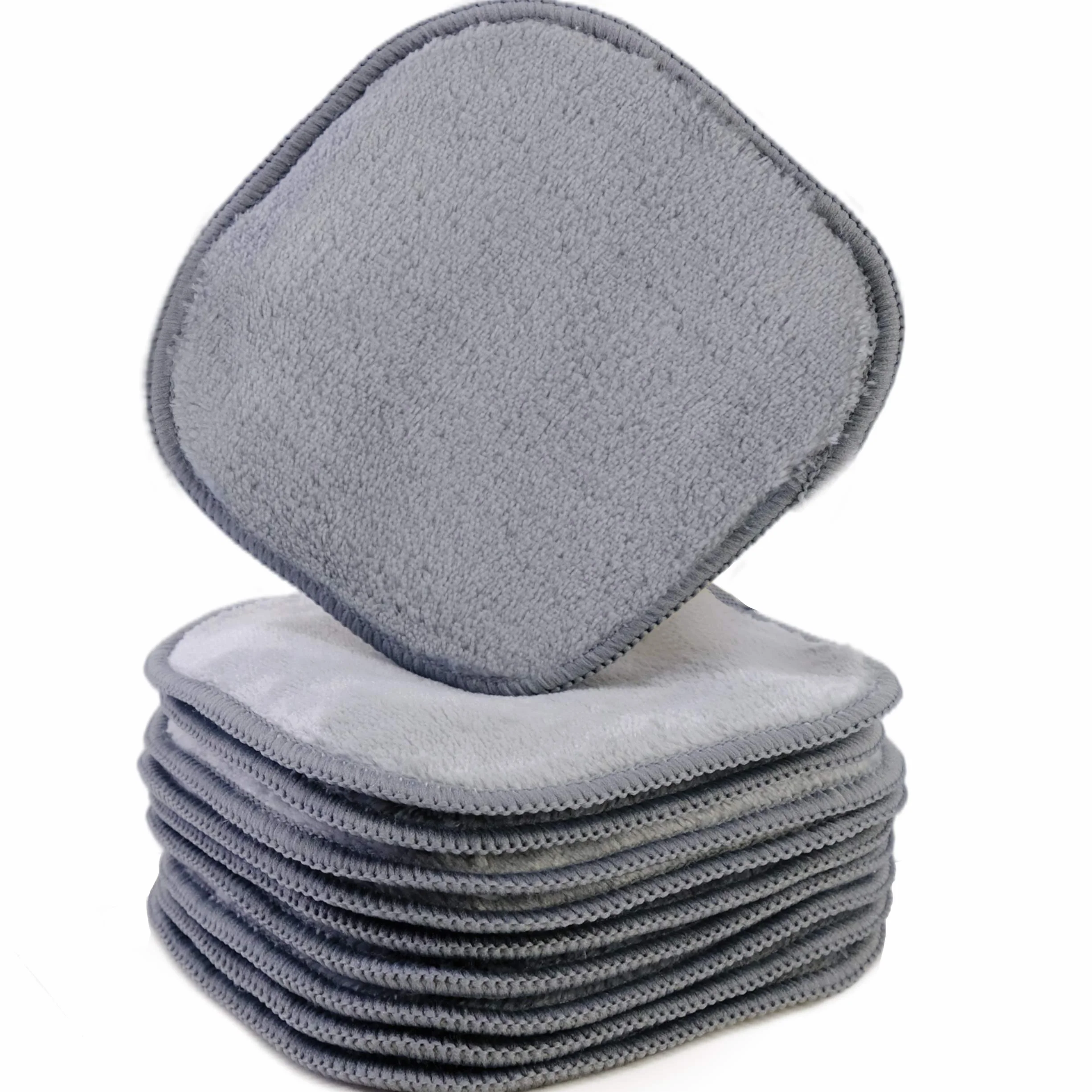 Polyte Serviettes démaquillantes microfibres 13x13 cm 10 pièces Gris