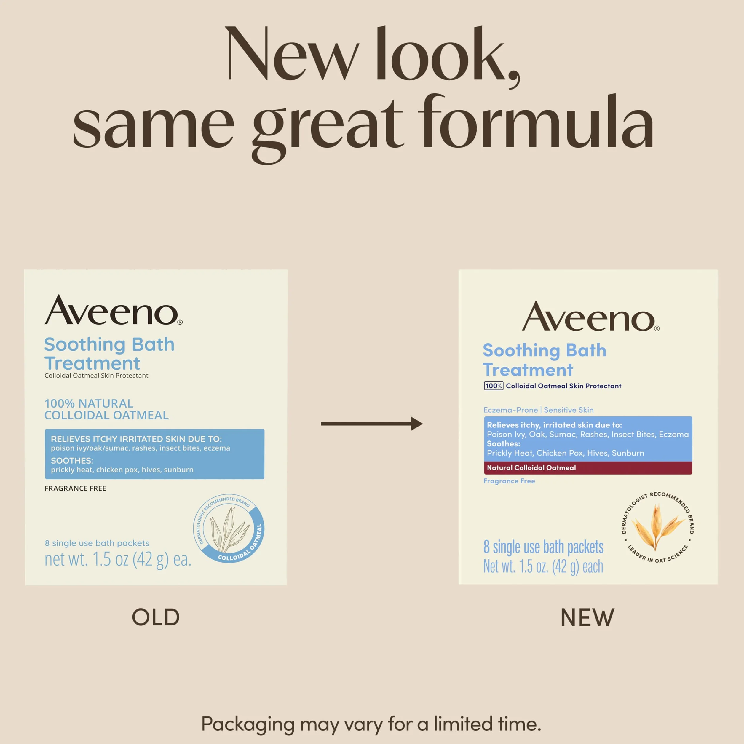 Aveeno Fragrance Free Soothing Bath Treatment 8-Count