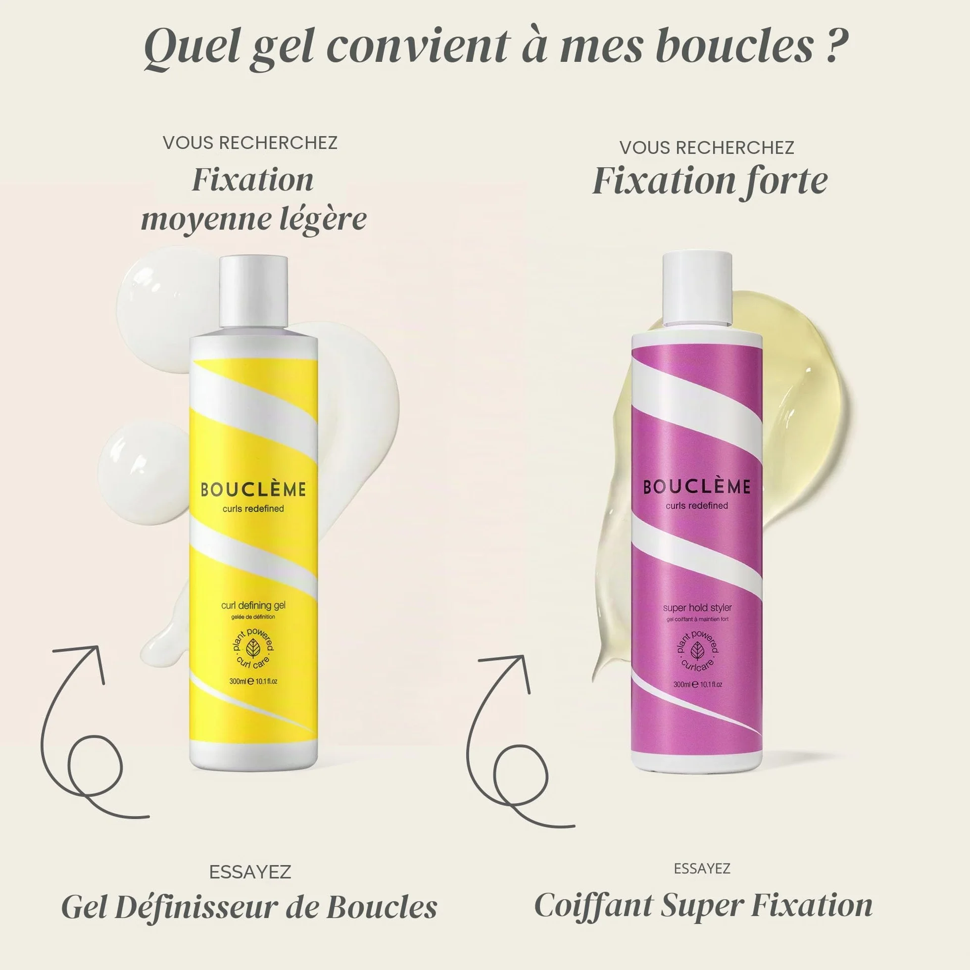 Bouclème - Super Hold Styler - Gel coiffant améliorant les boucles - 99 % d'ingrédients d'origine naturelle et végétalien - 300 ml