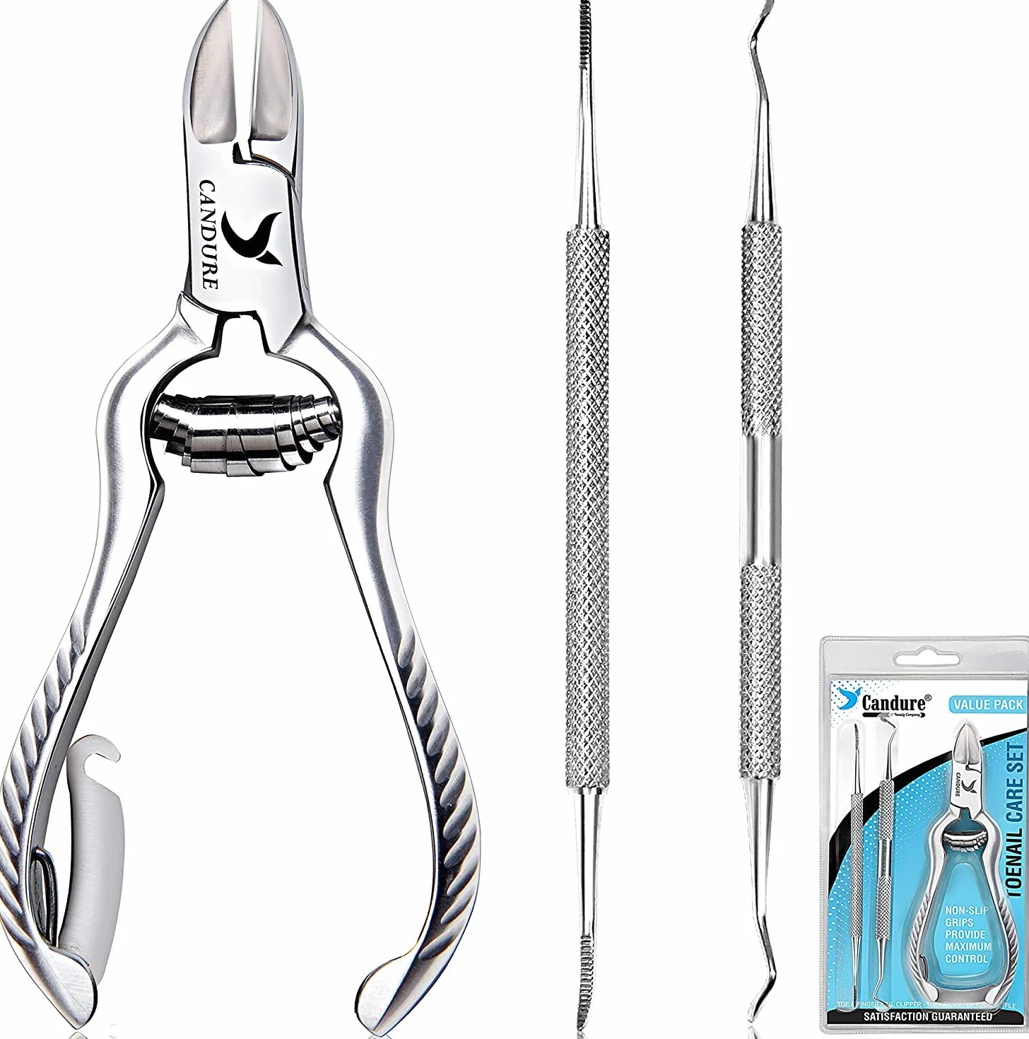 Candure Coupe Ongles des Orteils Professionnel - Coupe Ongle de Précision