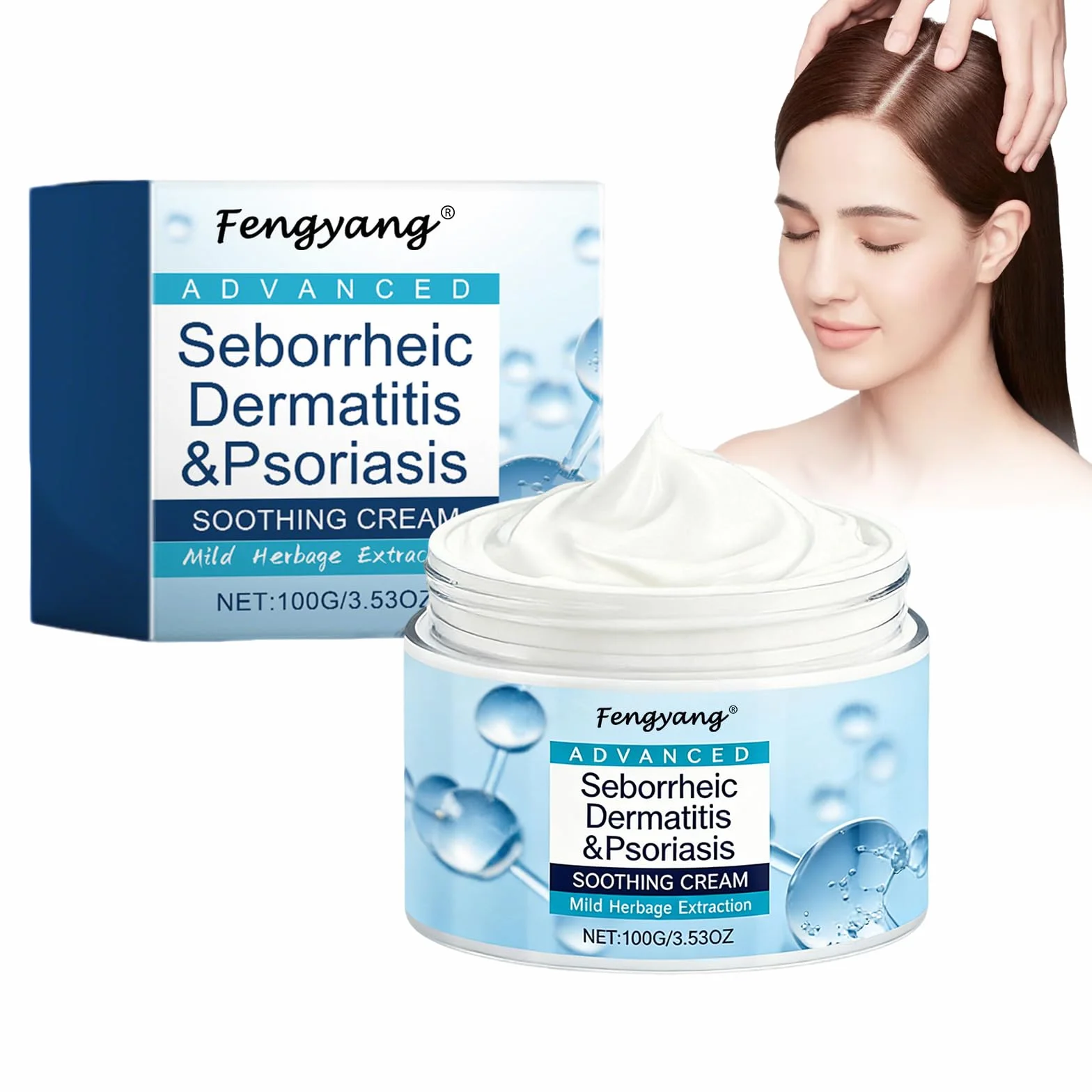 Crème Pour Le Cuir Chevelu Fengyang, Soulage Démangeaisons, Pellicules