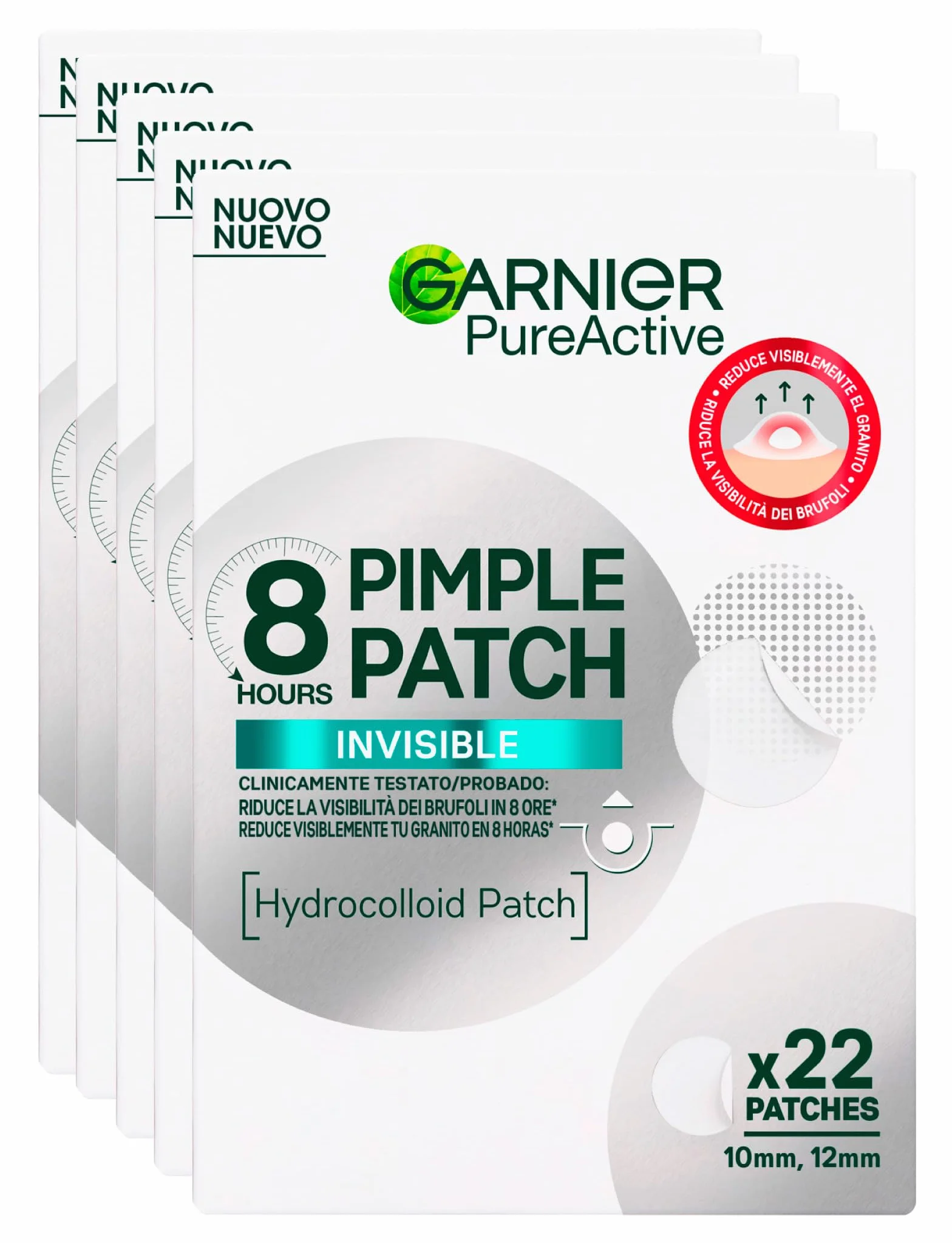 Garnier PureActive Pimple Patch patchs hydrocolloïdaux invisibles 110 patchs