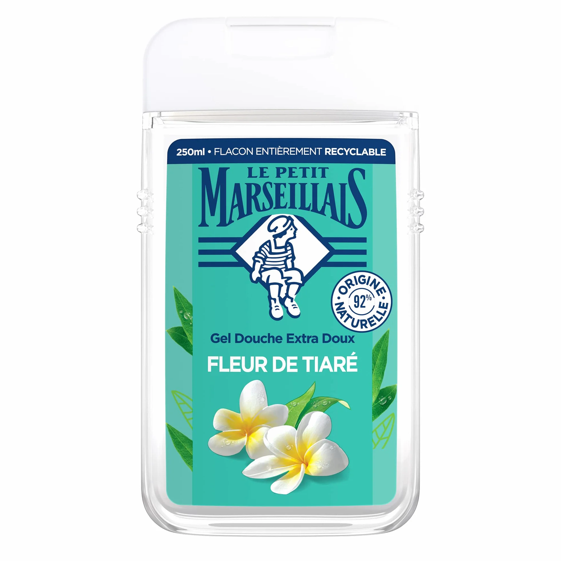 Le Petit Marseillais Gel Douche Extra Doux Fleur de Tiaré 250 ml pH neutre sans colorant