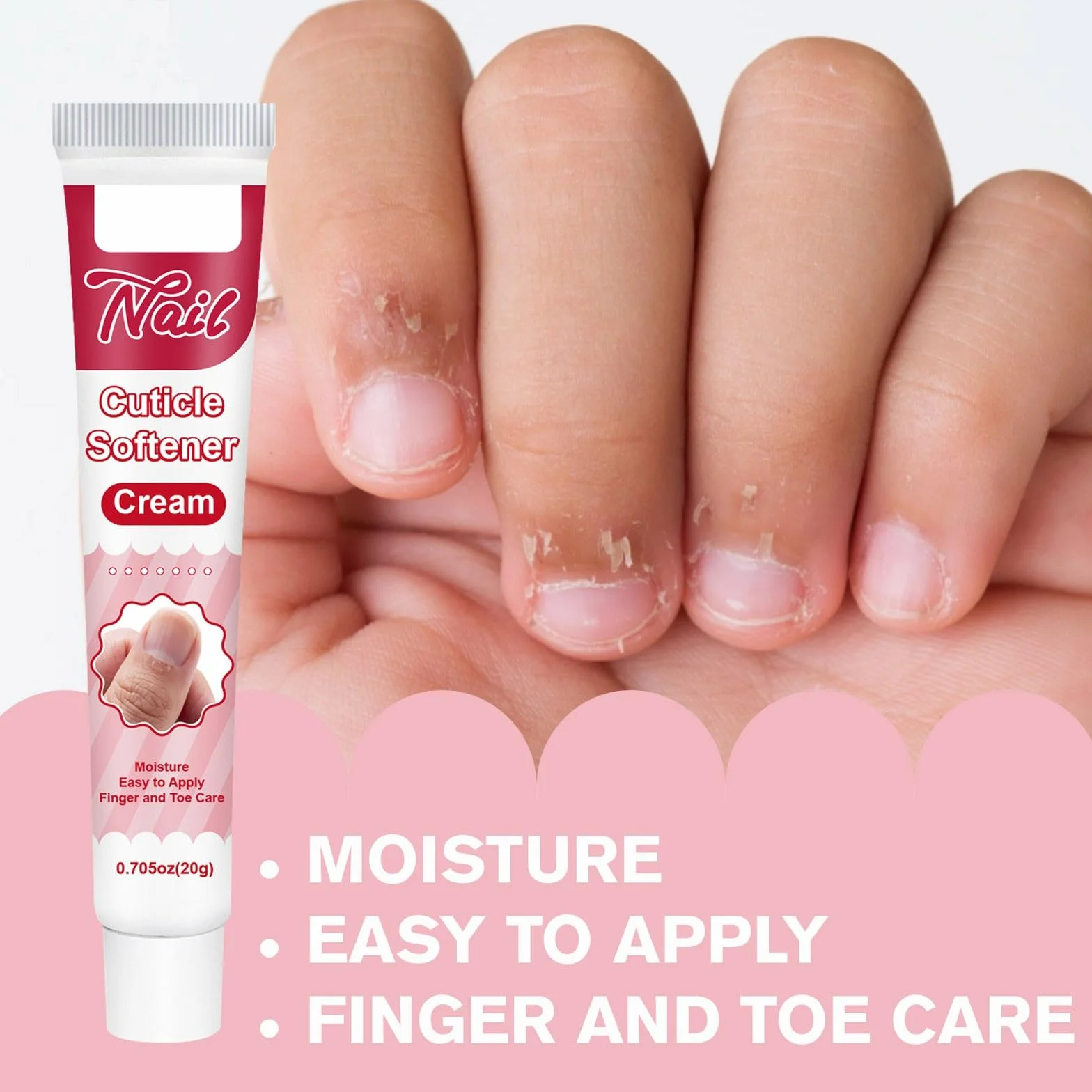 Crème traitement ongles cuticules hydratant adoucissant lot de 2
