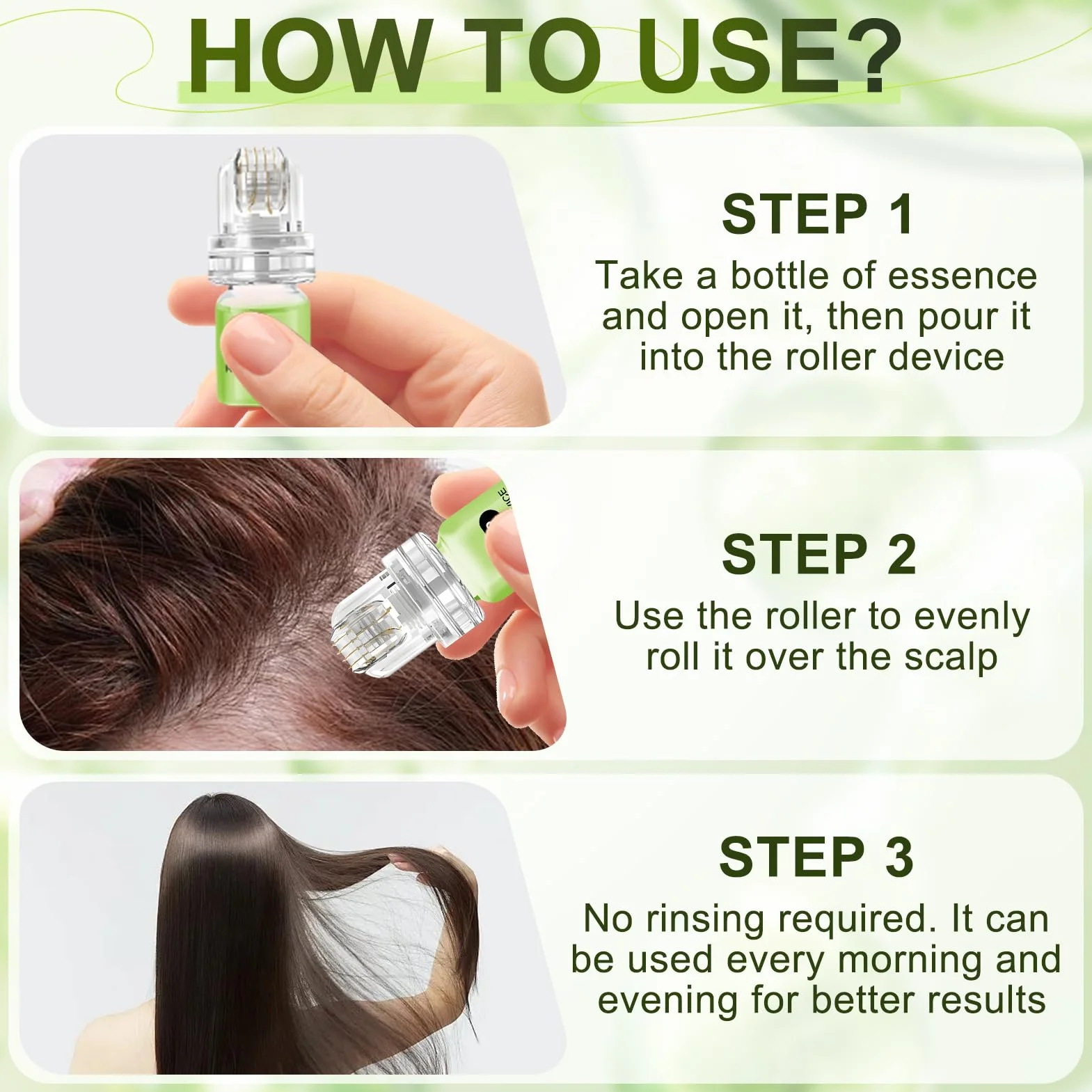 AlphaInfuse Système de croissance cheveux micro-infusion sans douleur repousse rapide