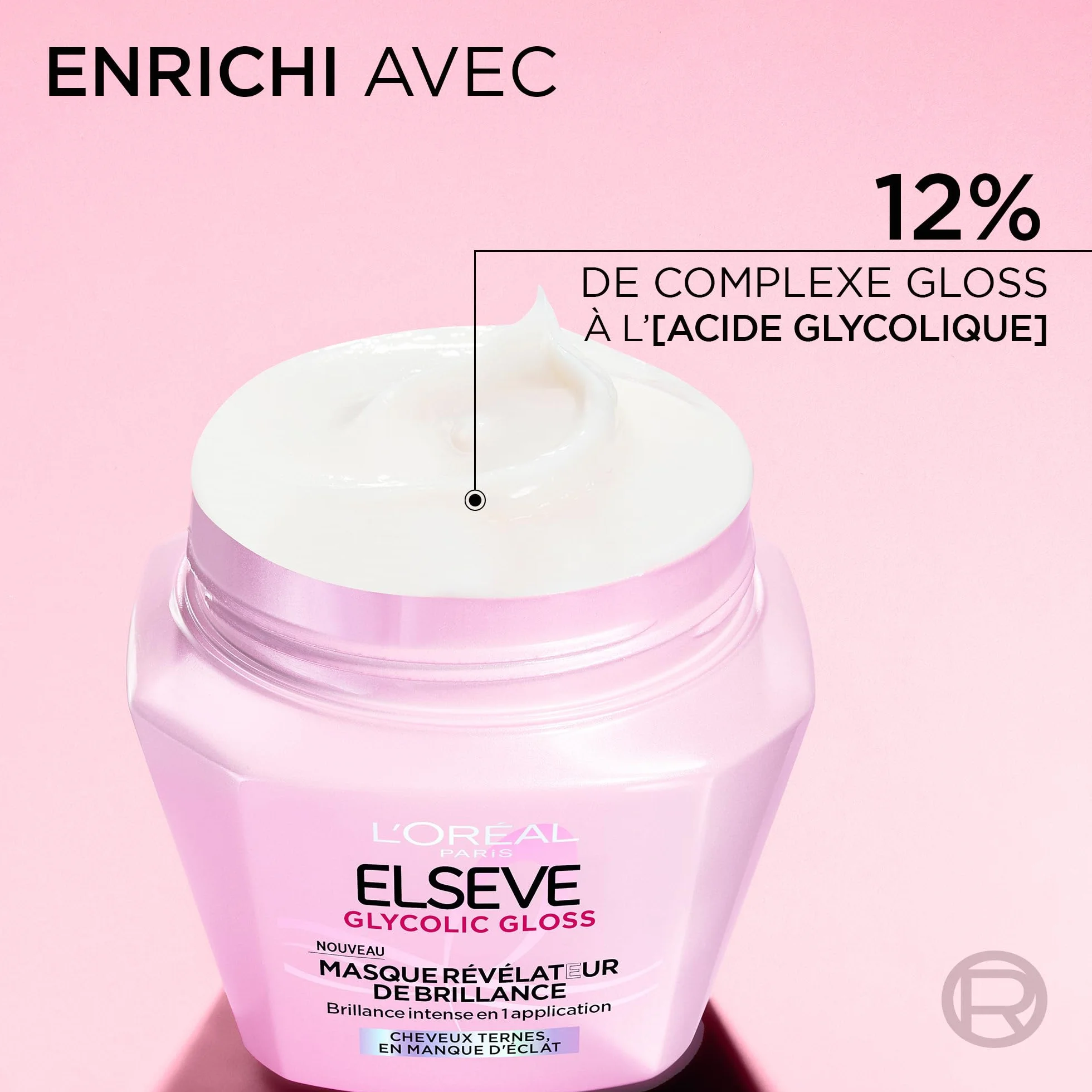 L'Oréal Paris Elseve Glycolic Gloss Masque Révélateur de Brillance 290 ml