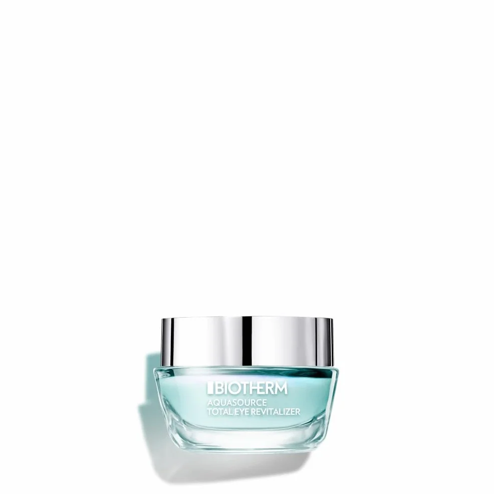 Biotherm, Aquasource Total Eye Revitalizer, Gel Yeux Effet Froid, Hydratation & Éclat, Enrichi en Caféine & Vitamine C, Tous Types de Peau, 15 ml
