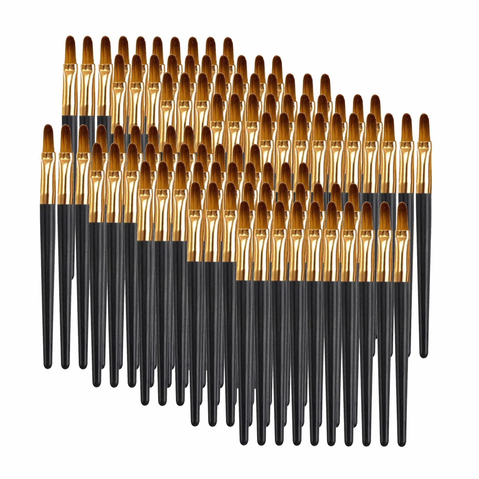 RoseFlower Pinceaux de maquillage jetables Lot de 100 portables pour gloss anti-cernes fard à paupières eye-liner