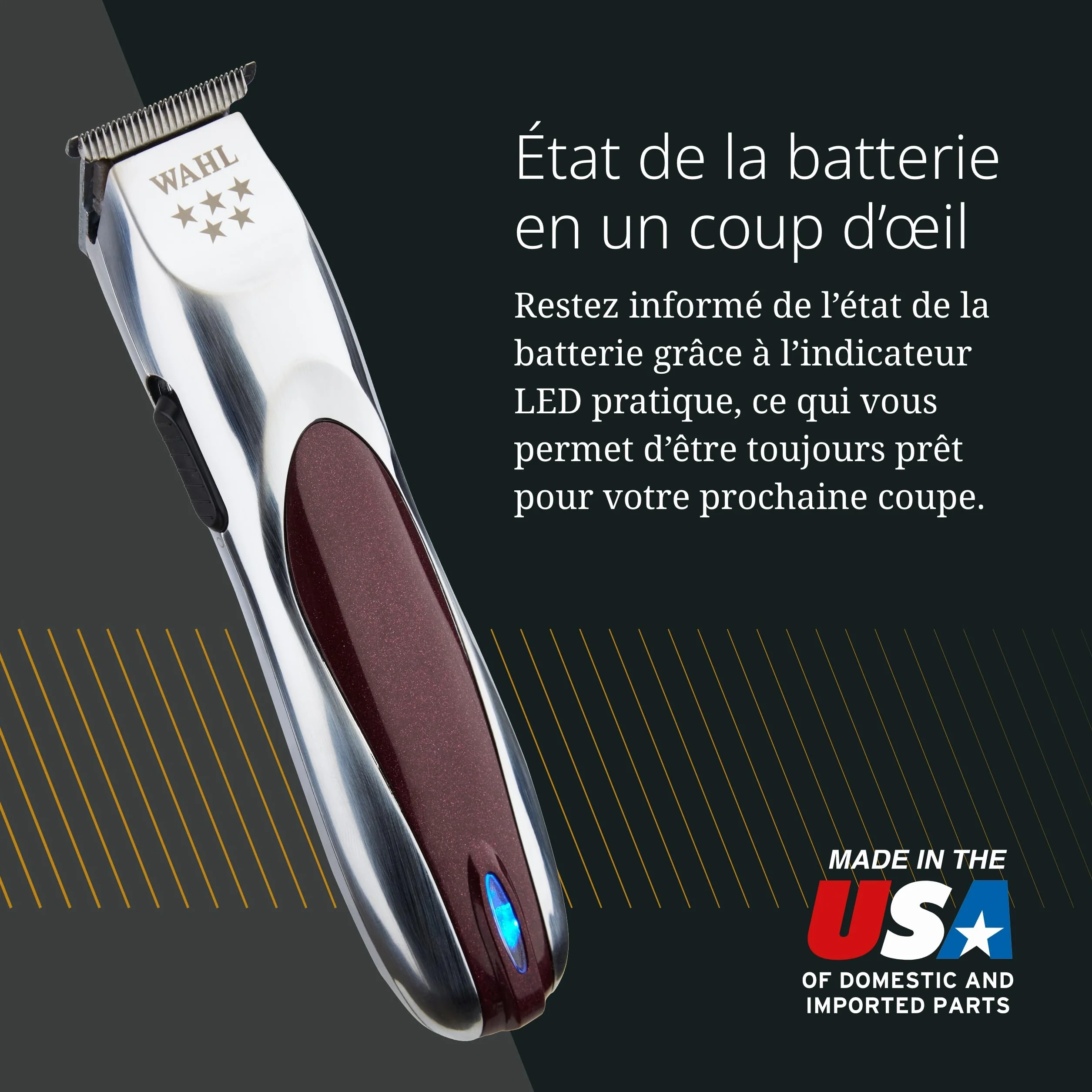 Wahl A-LIGN Tondeuse pour zones serrées visage barbe cheveux