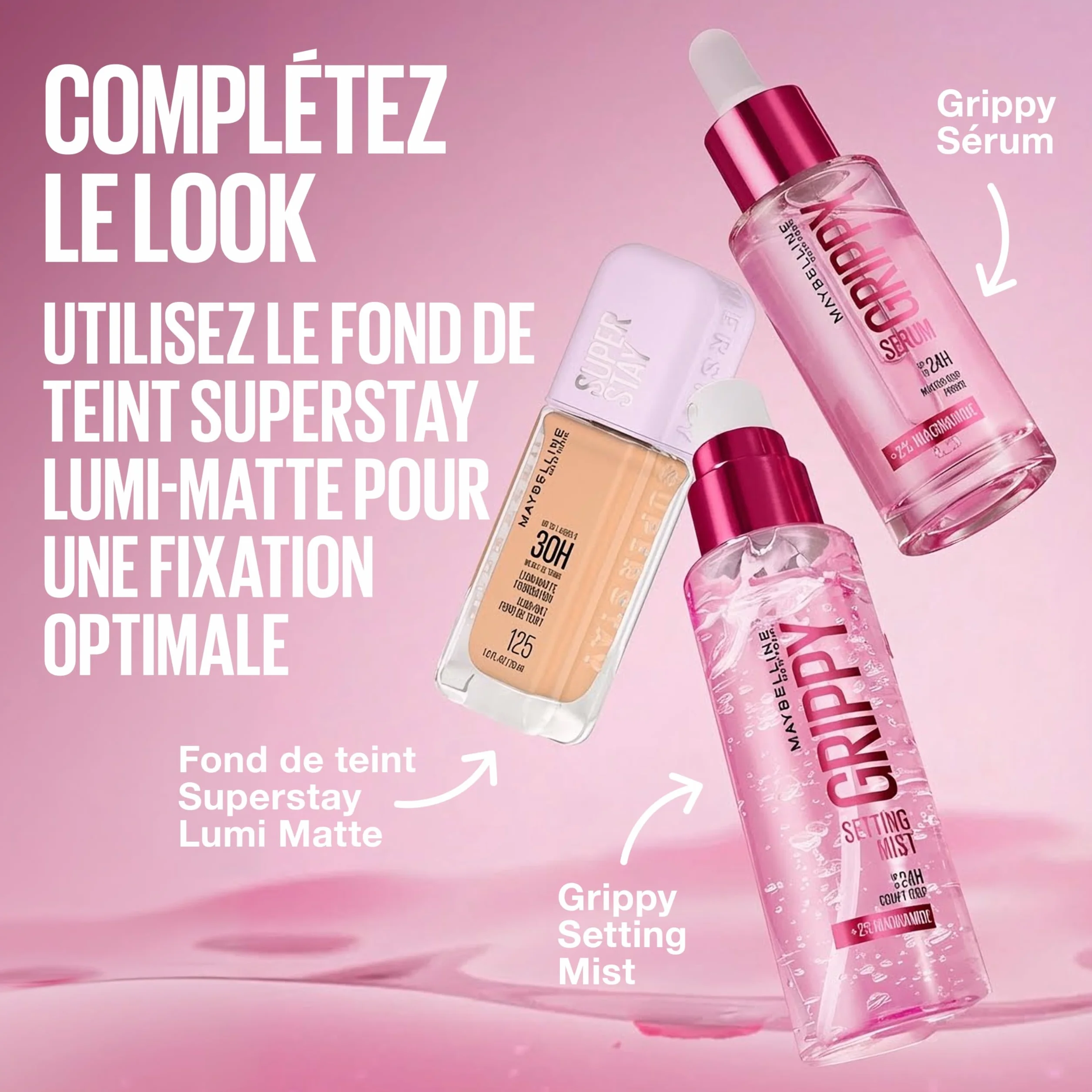 Maybelline New York Brume de Fixation Longue Tenue 24H Sans Transfert 100 ml