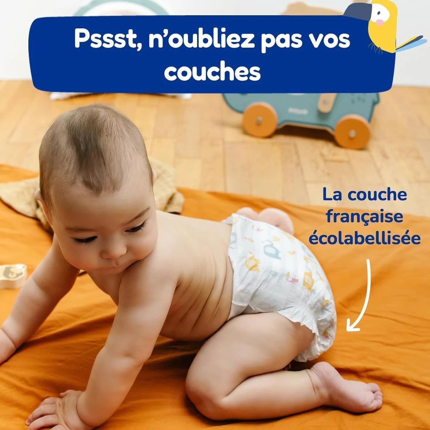 CARRYBOO 540 Coton Pads Bébé 100% Bio Ultra Doux Peaux Sensibles Hypoallergénique Change Toilette Fabriqués France