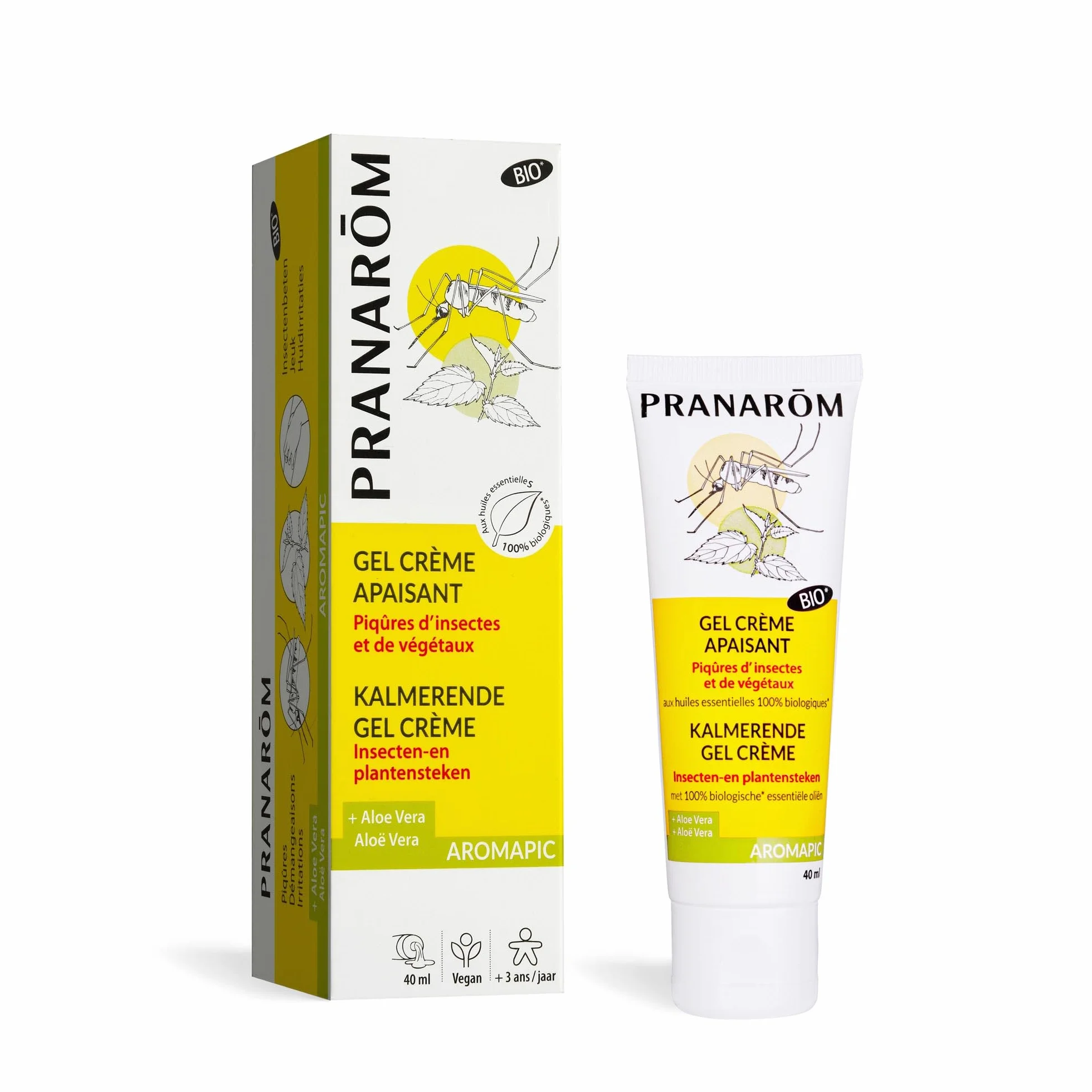 Pranarôm Gel crème Huiles Essentielles Anti-Démangaisons Bio Aromapic 40 mL
