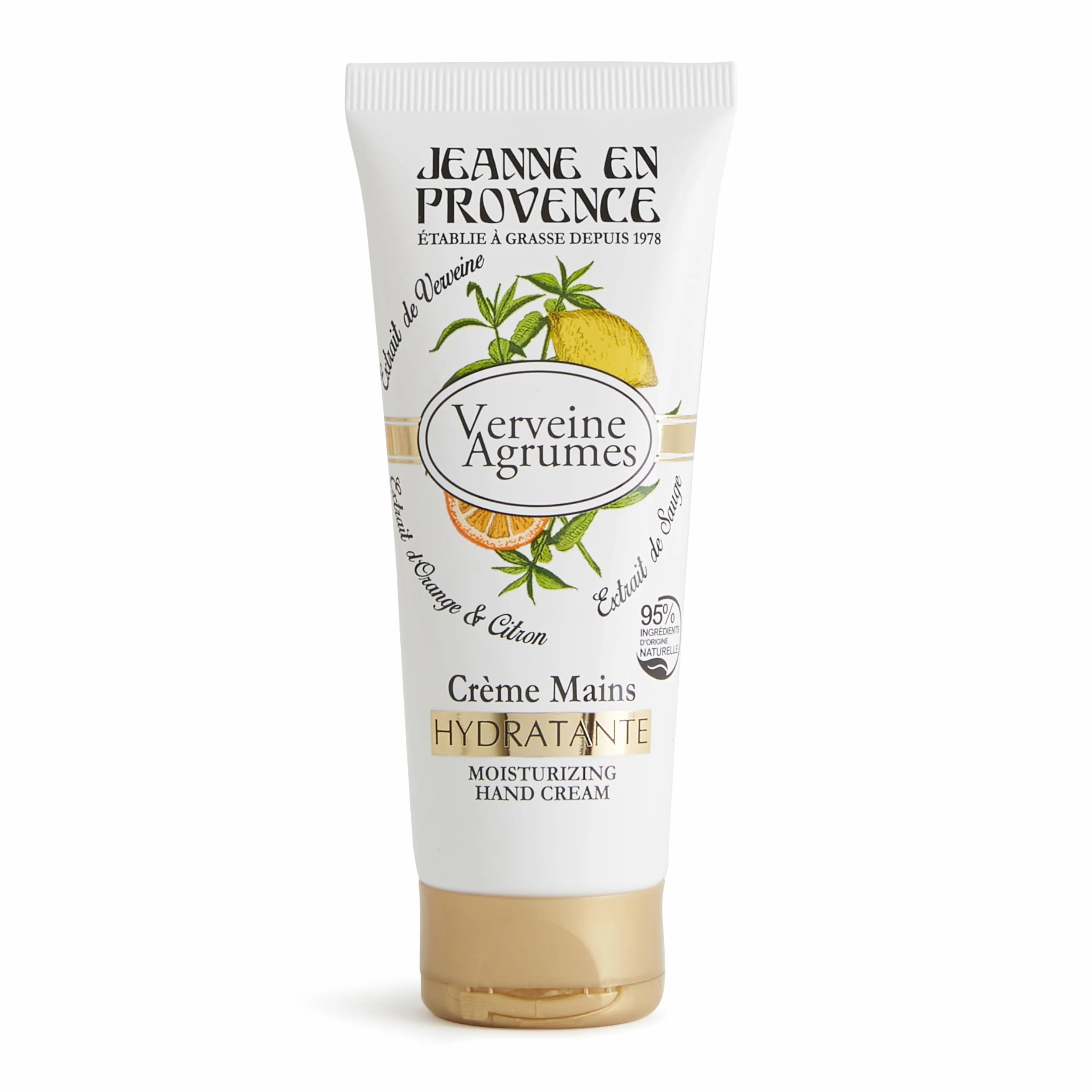 JEANNE EN PROVENCE Crèmes pour les mains Verveine Agrumes 75 ml Peaux Sèches