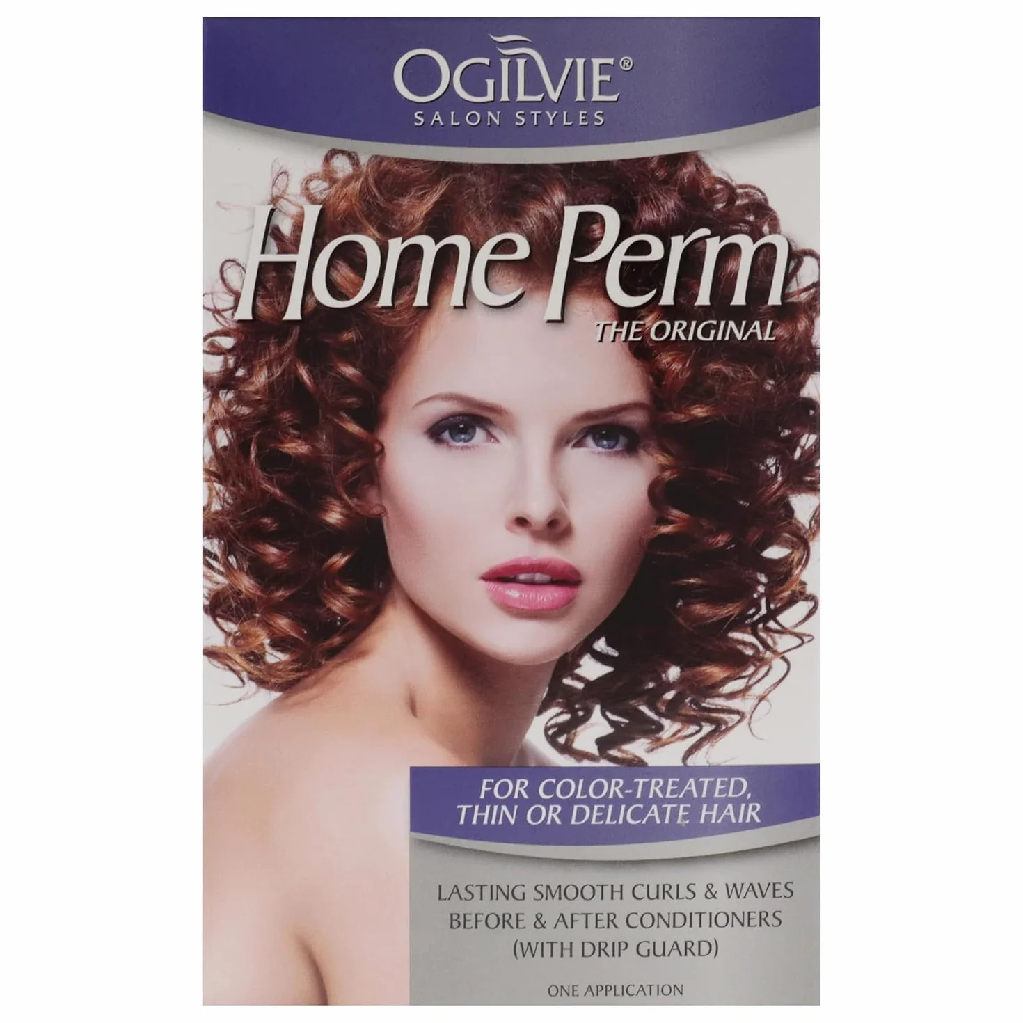 Ogilvie The Original Home Perm Kit pour Cheveux Colorés Boucles Longue Durée