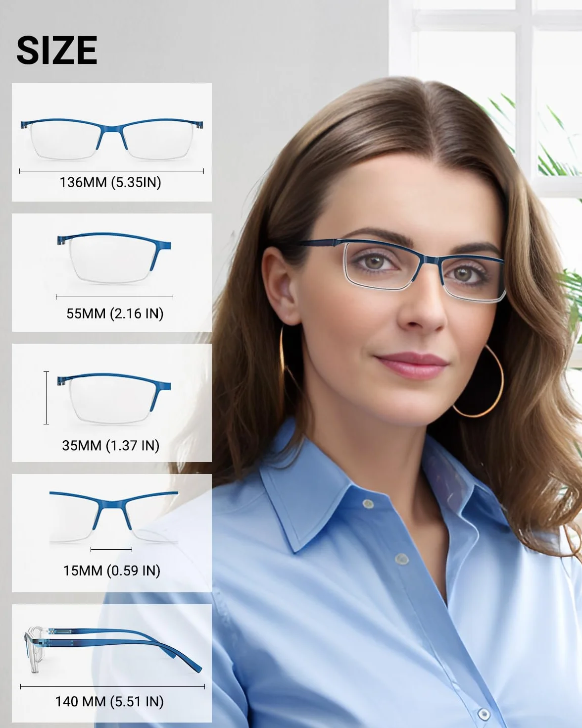 TERAISE lunettes de lecture anti-lumière bleue homme femme robustes ordinateur étui inclus