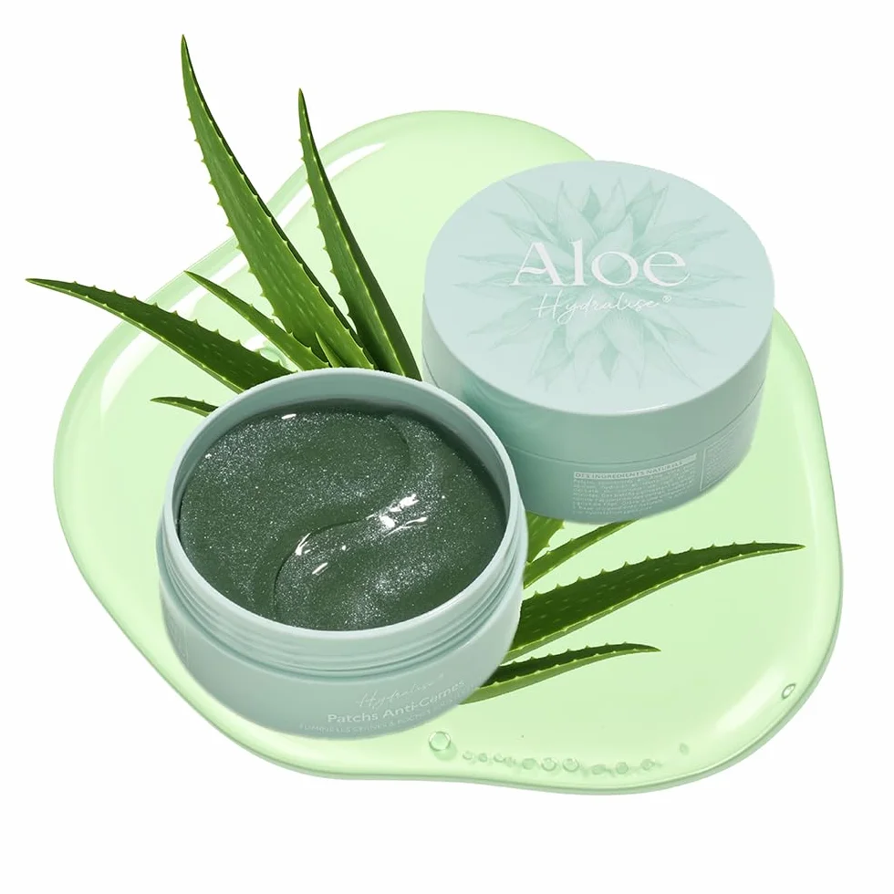 Patchs Anti-Cernes Aloe Vera Collagène Marin 30 Paires Hydratants Contour des Yeux Réduire Cernes Poches Fatigue