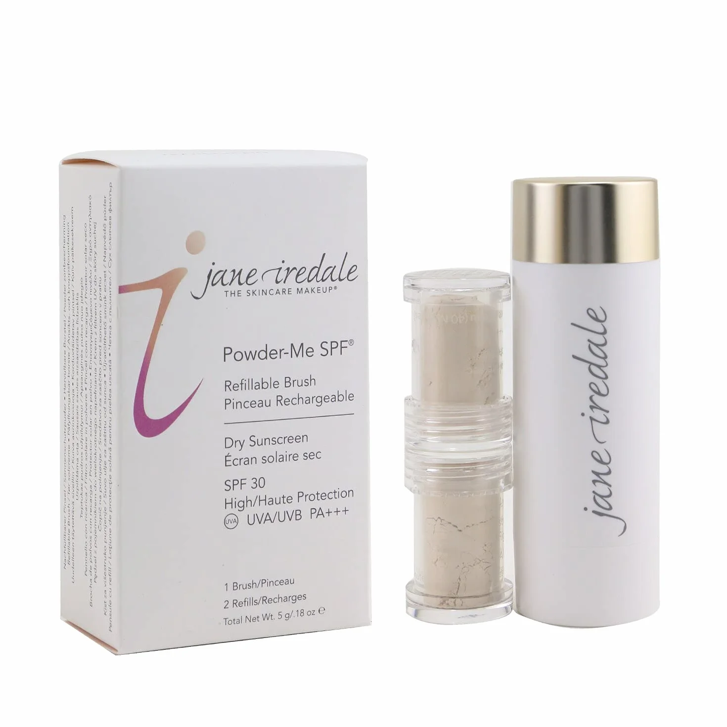 JANE IREDALE - Pinceau SPF Powder-Me - Translucide
