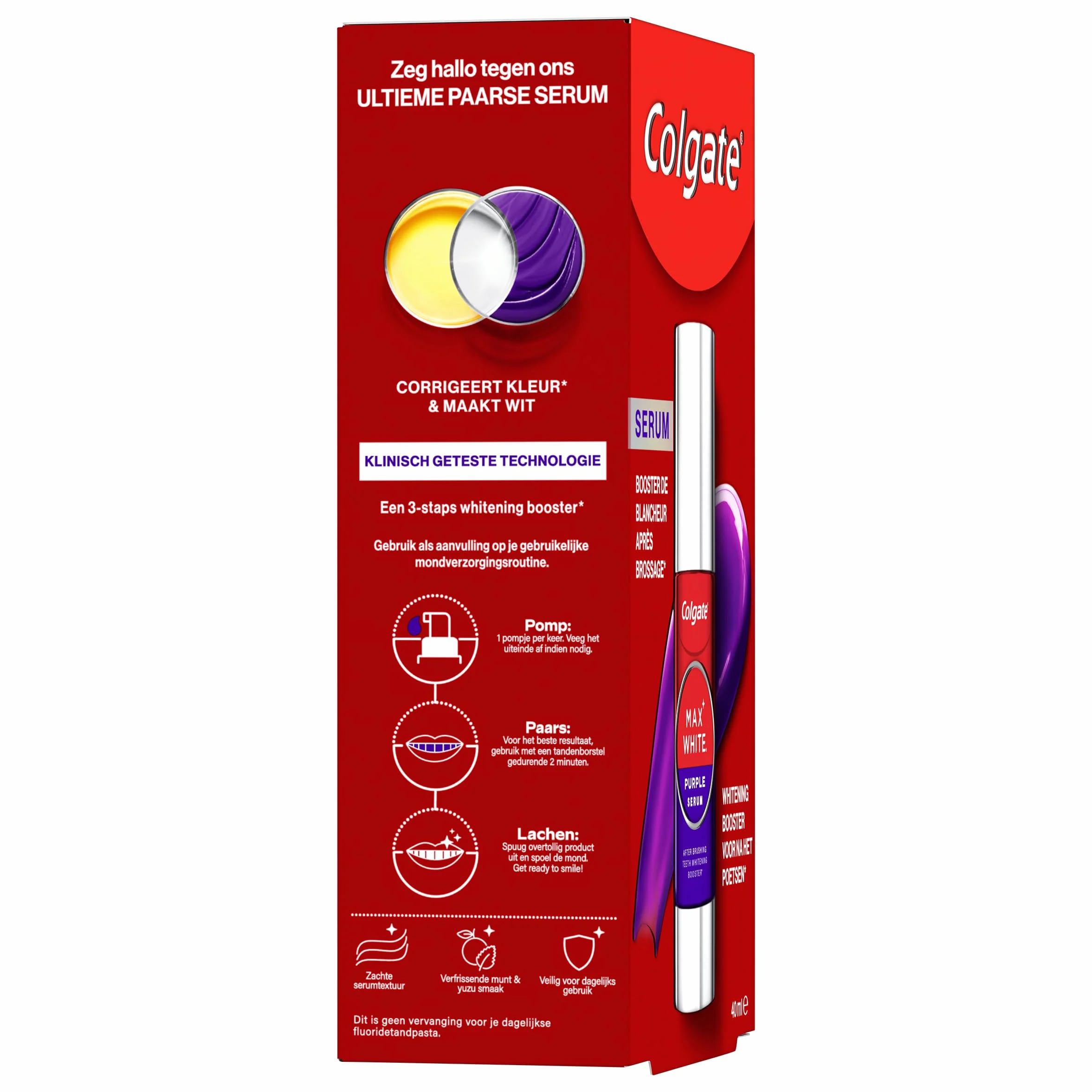 COLGATE Sérum Max White Purple Booster de Blancheur 40ml