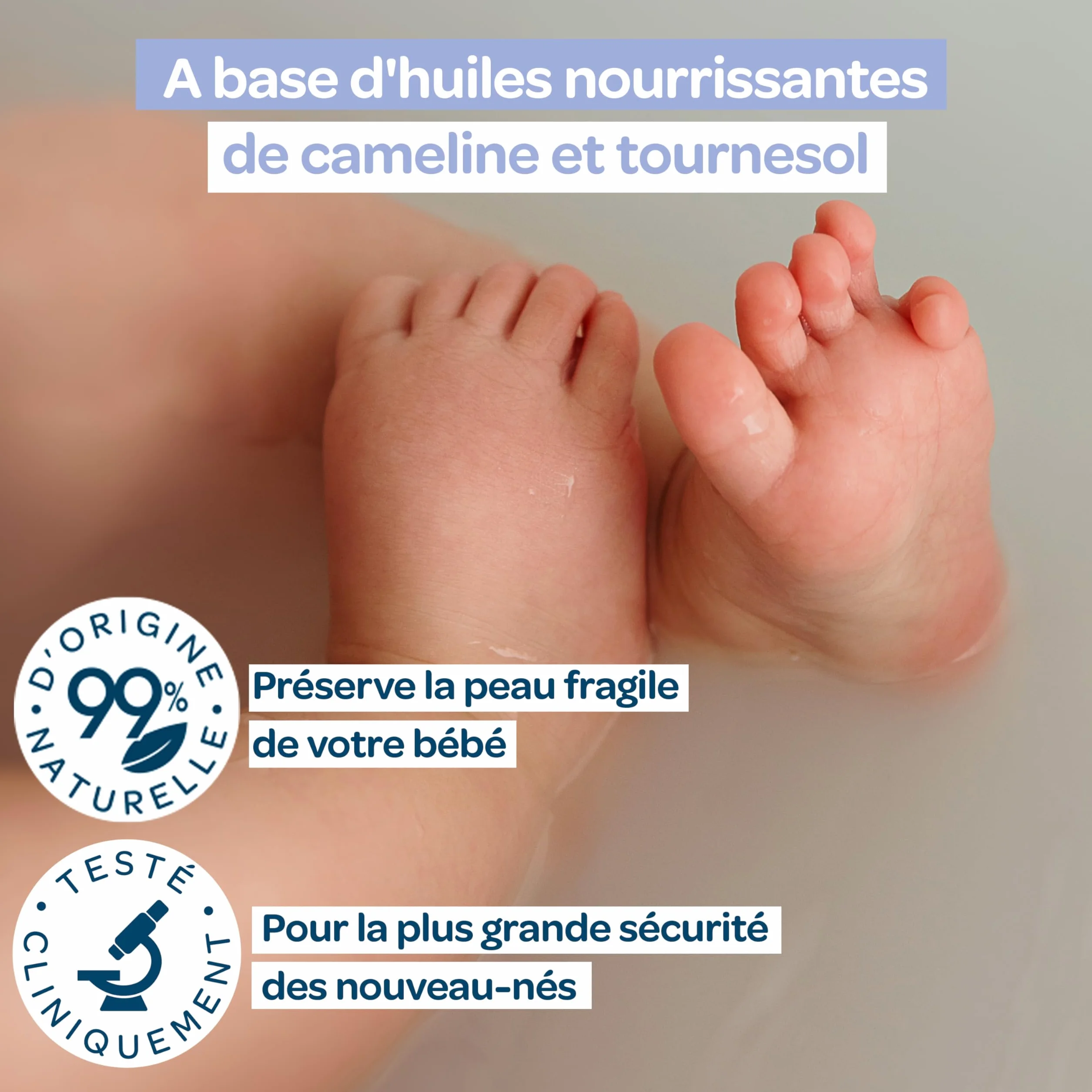 BIOLANE Bain relaxant bébé 150ml 99% ingrédients naturels Fabriqué en France