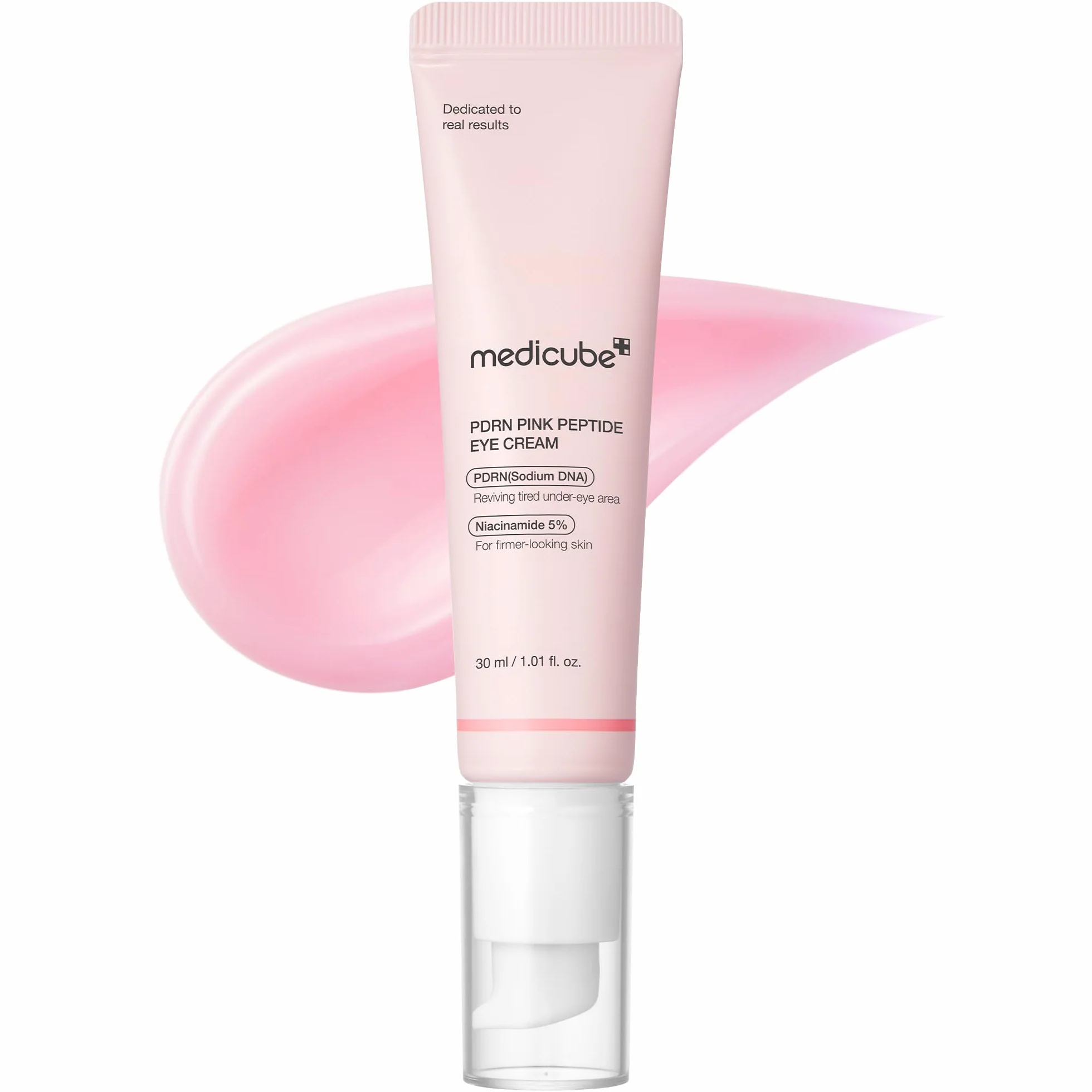 Medicube Salmon DNA PDRN Pink Peptide Eye Serum 1.01 fl.oz – Sérum yeux Niacinamide Rétinol pur – Rides fines teint irrégulier