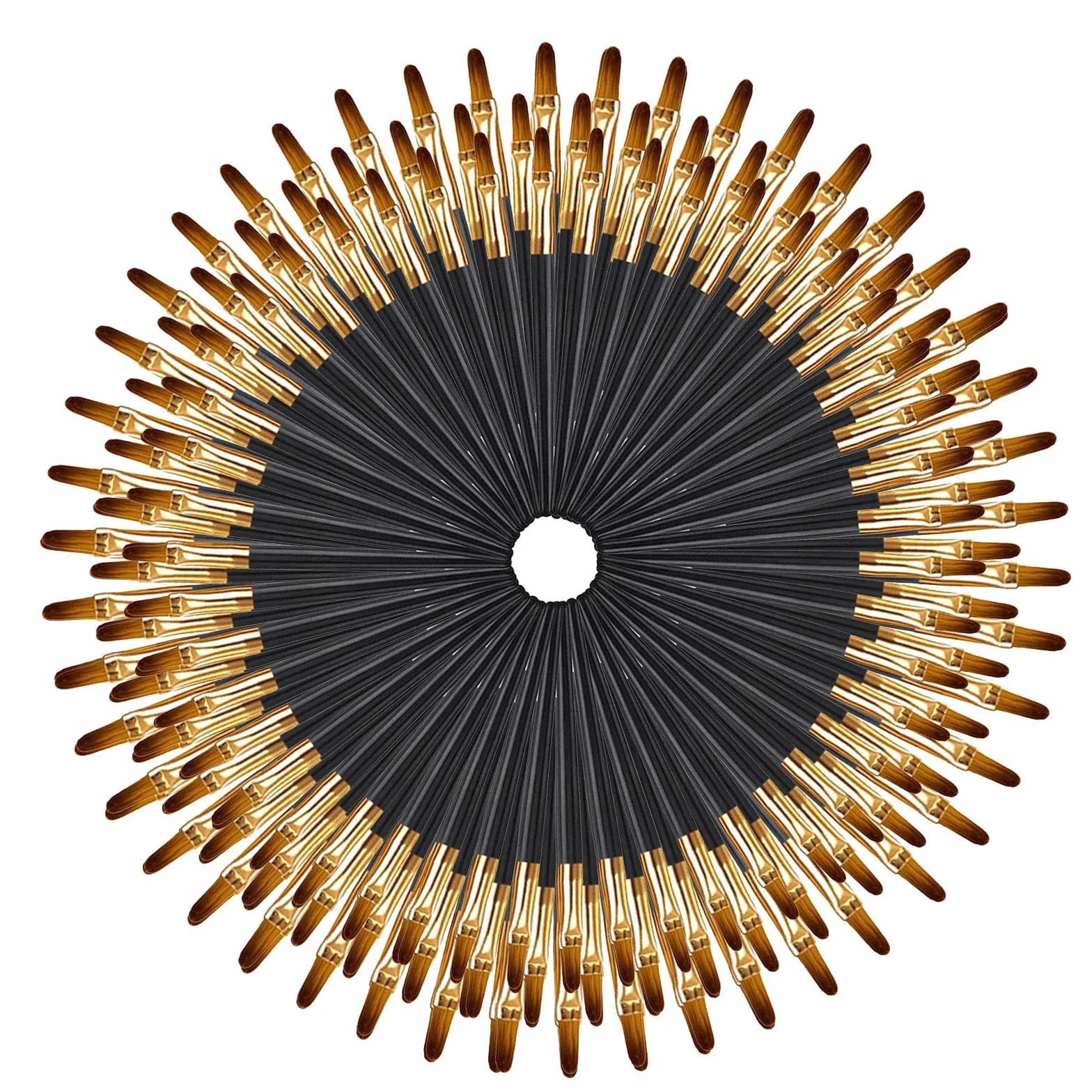 RoseFlower Pinceaux de maquillage jetables Lot de 100 portables pour gloss anti-cernes fard à paupières eye-liner