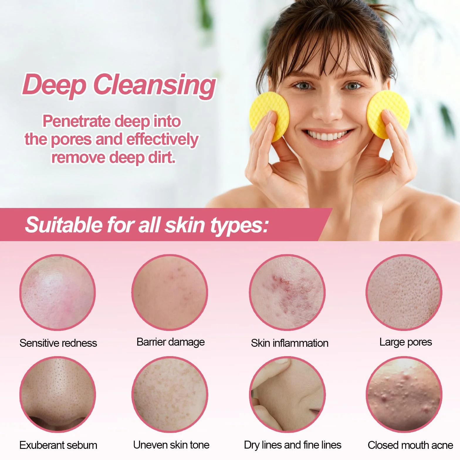 Turmeric Kojic Acid Exfoliating Cleansing Pads 40pcs