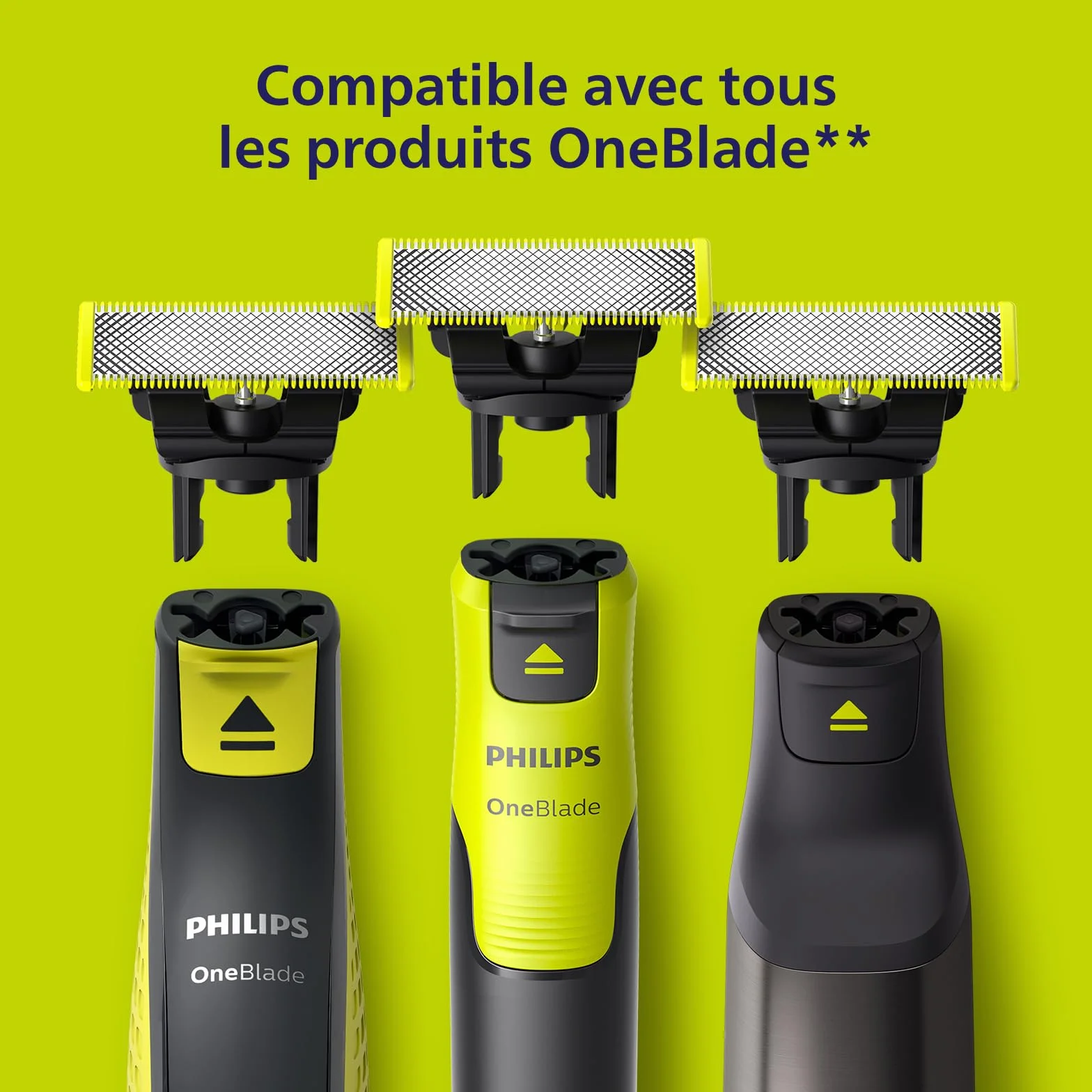 Philips OneBlade 360 lames de remplacement QP440/50 pack de 4