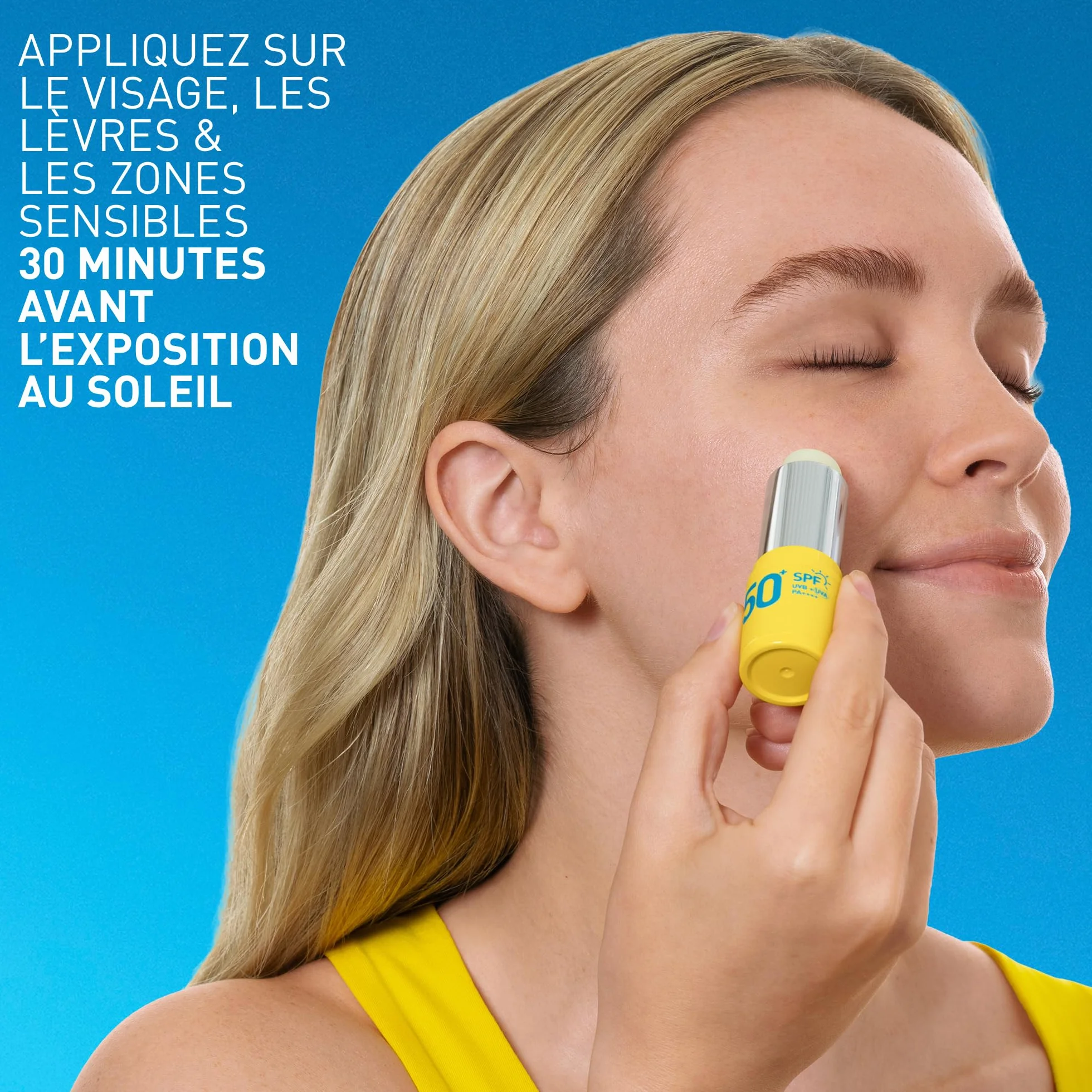 CeraVe Stick Solaire Invisible SPF 50+ Visage 3 Céramides Hypoallergénique