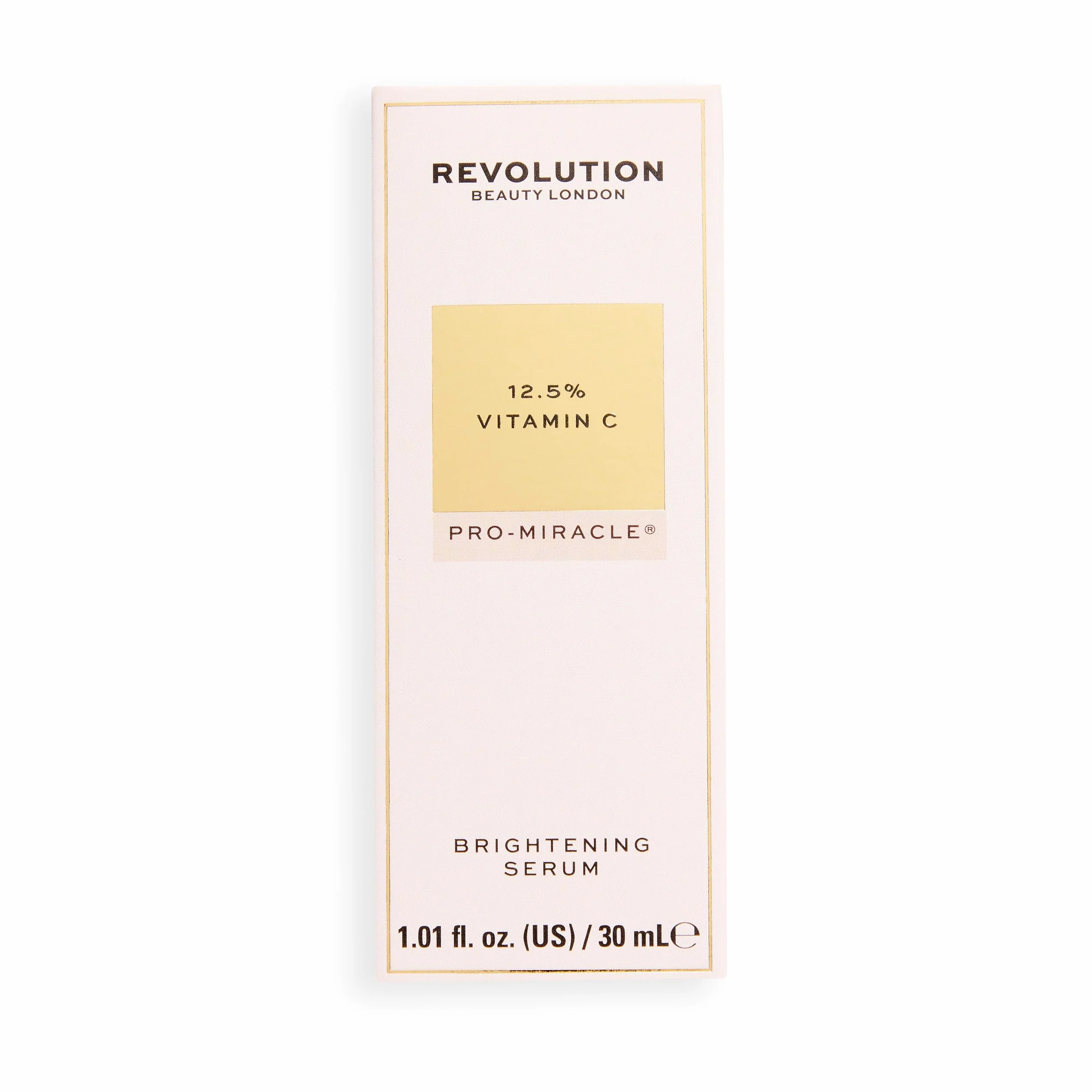 Revolution Pro Miracle 12.5% Vit C Serum 30ml, sérum éclat, lisse et affine le grain de peau, réduit les taches pigmentaires