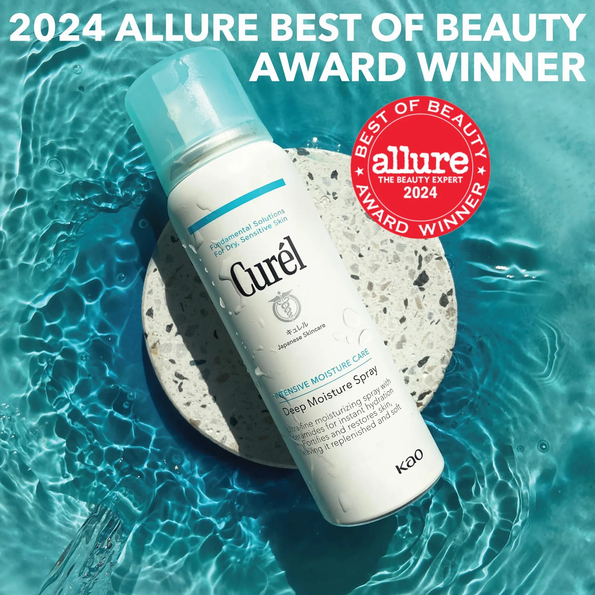 Curel Curél Spray Hydratant Profond Mini 60 g pour peaux sèches et sensibles