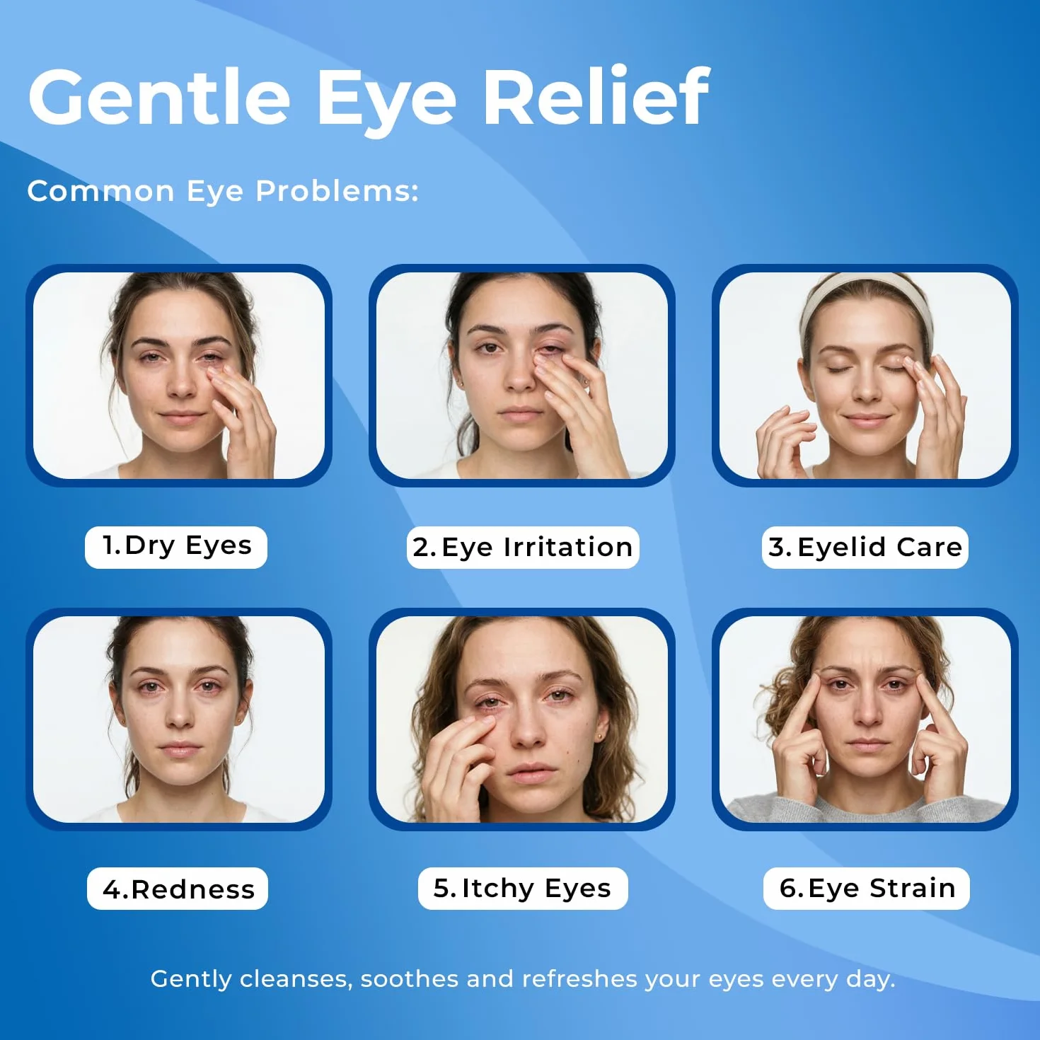 Lingettes Yeux Pour Blépharite - Nettoyage Paupières Sensibles - Lot de 30 Lingettes Stériles Hygiène Oculaire