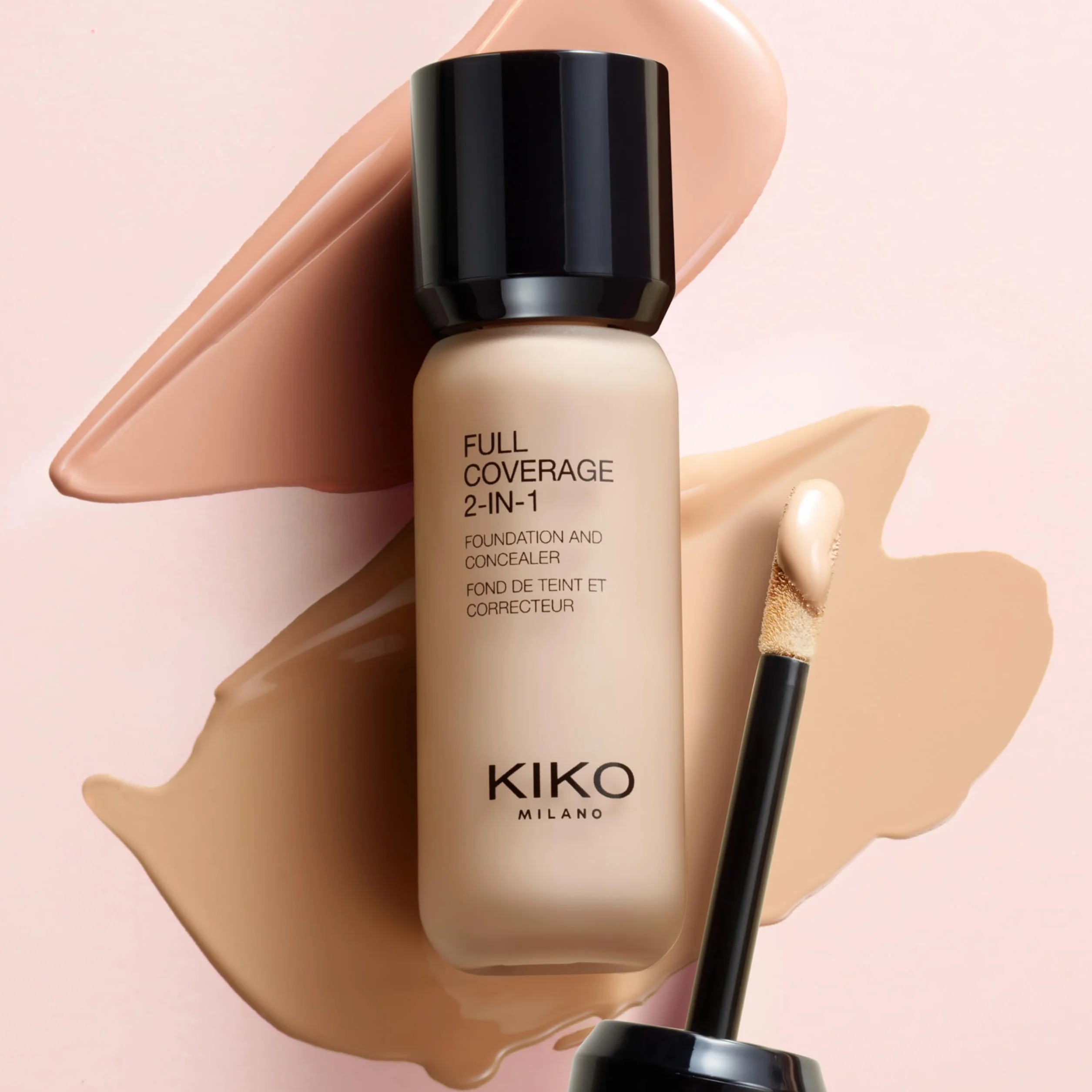 KIKO Milano Full Coverage 2-in-1 Foundation & Concealer 01 - WR 01