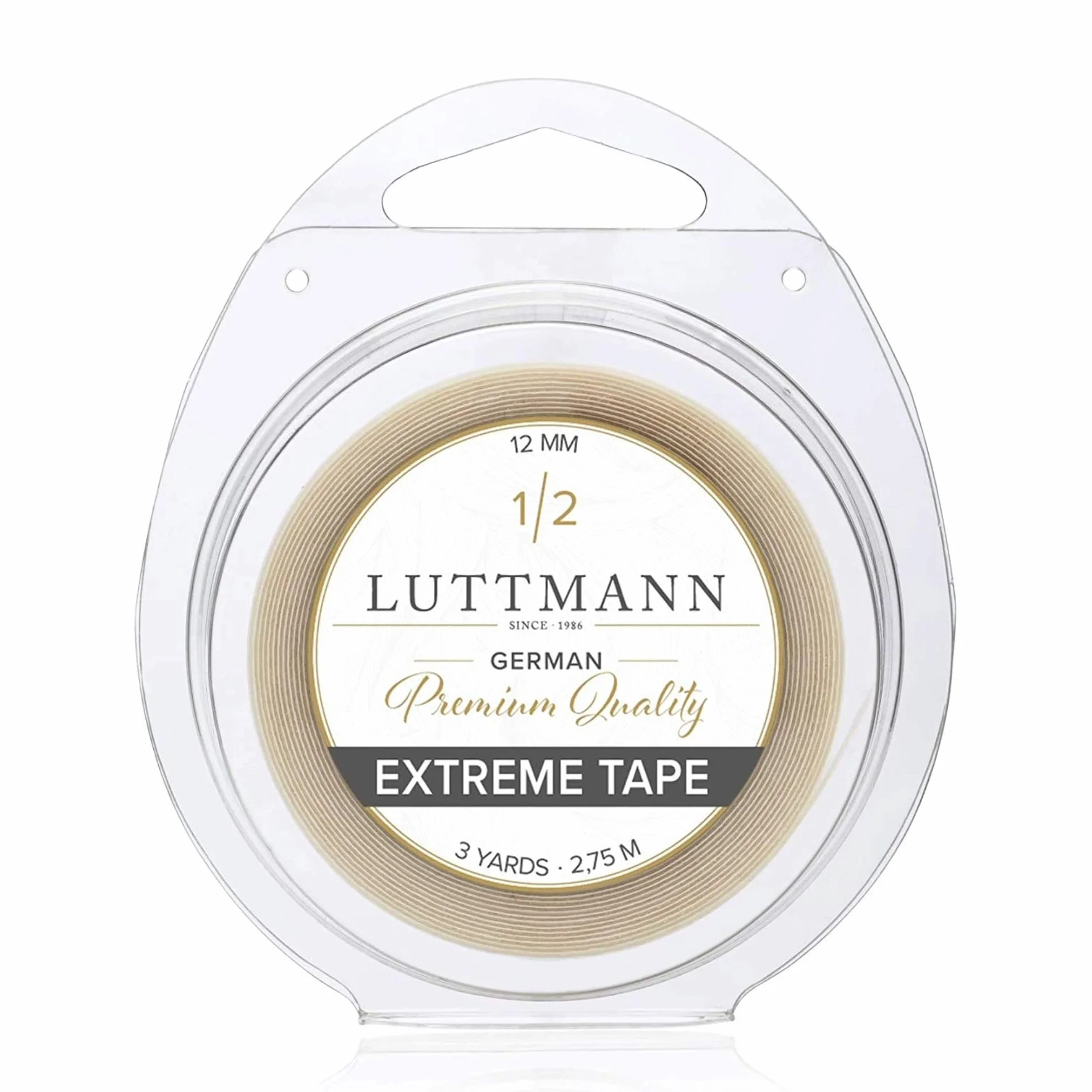 Extreme Tape - 12 mm de haute qualité extra Hold Ruban adhésif adhésif adhésif Lacefront transparent pour systèmes de cheveux, accessoires de cheveux, perruques, toupets et extensions