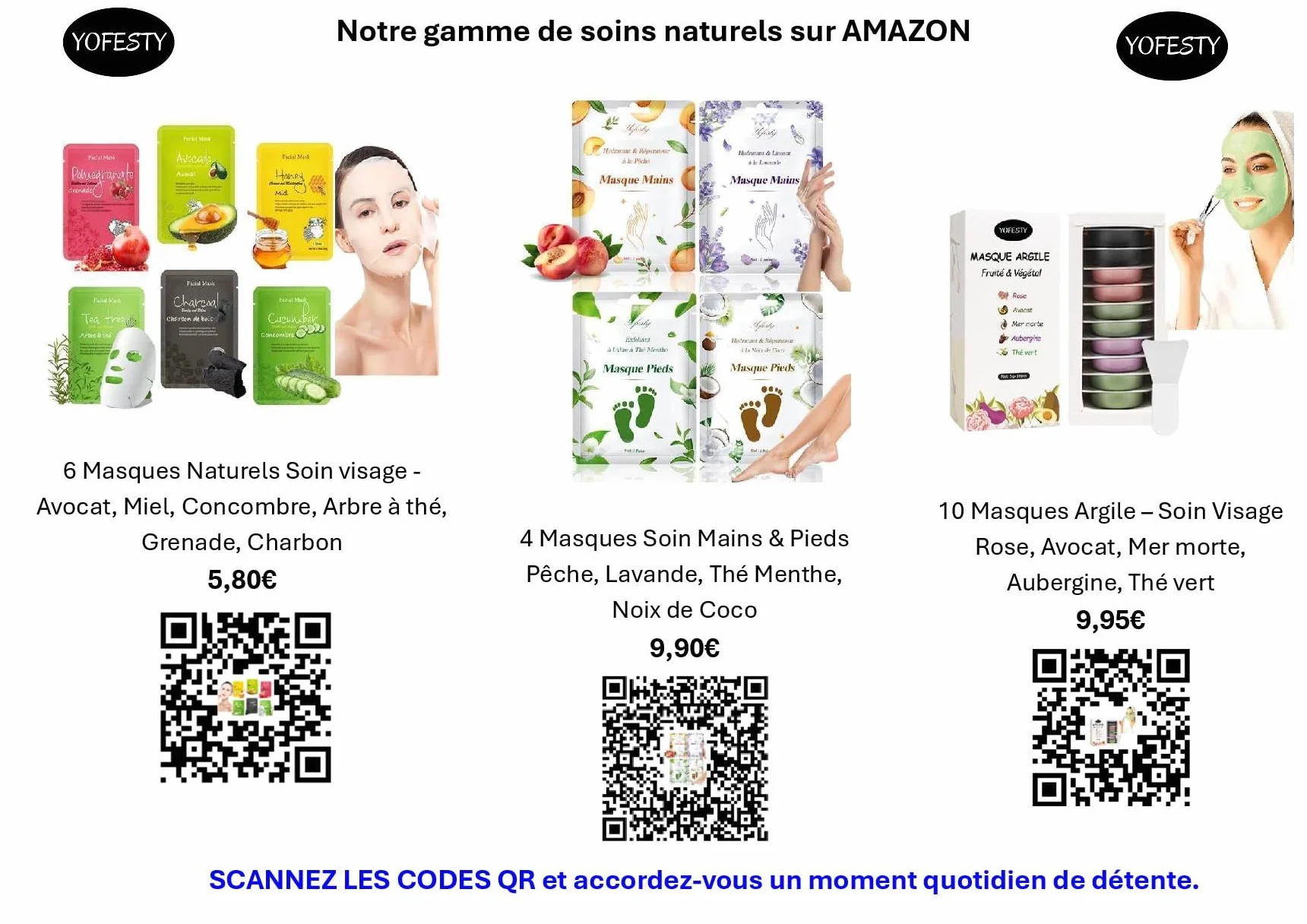Masques Mains & Pieds Bio Naturel Noix de Coco Hydratant Réparateur Peau Sèche