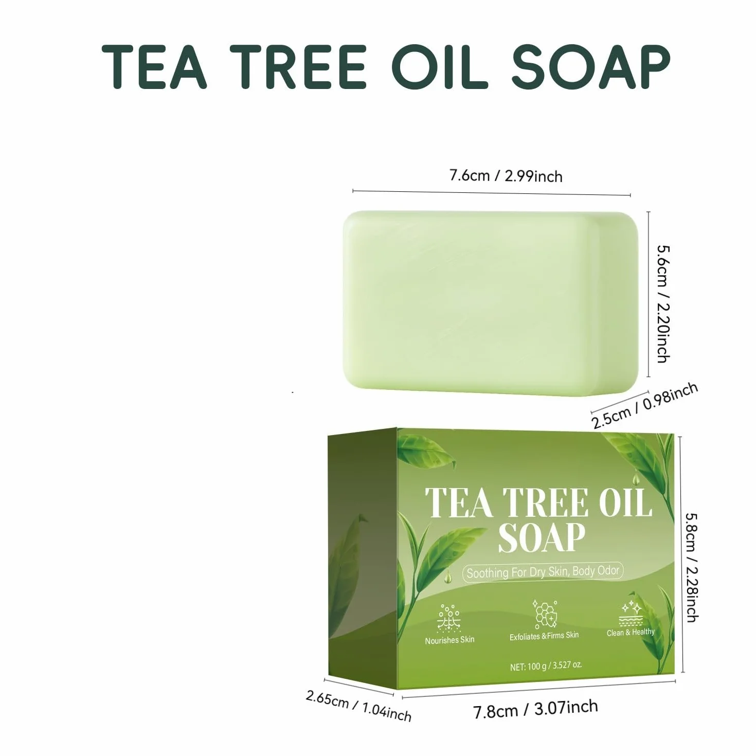 Savon Anti-mycoses Verdalyae Vert 2 pièces