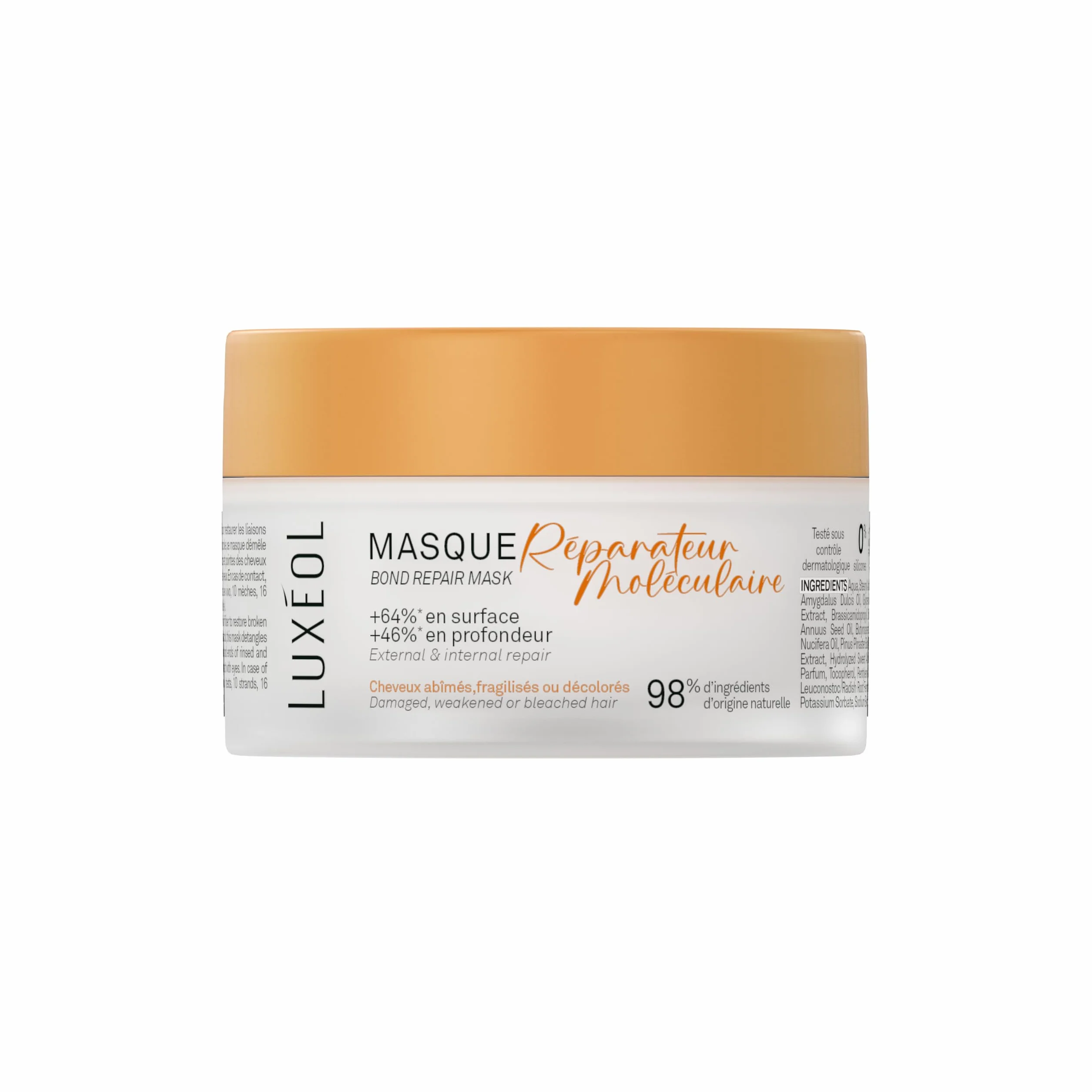 Luxéol Masque Capillaire Réparateur Moléculaire 200 ml Réparation Cheveux Abîmés