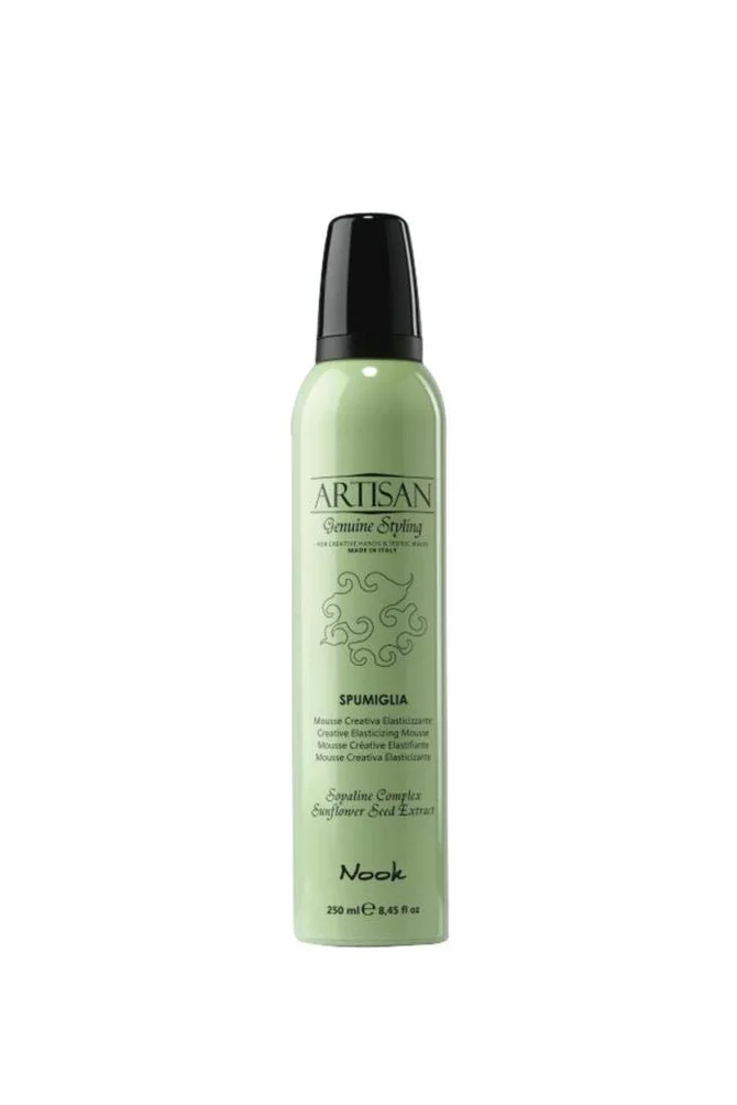 Nook Musse pour cheveux, mousses, mousse, 250 ml, élastique professionnel, coiffeurs