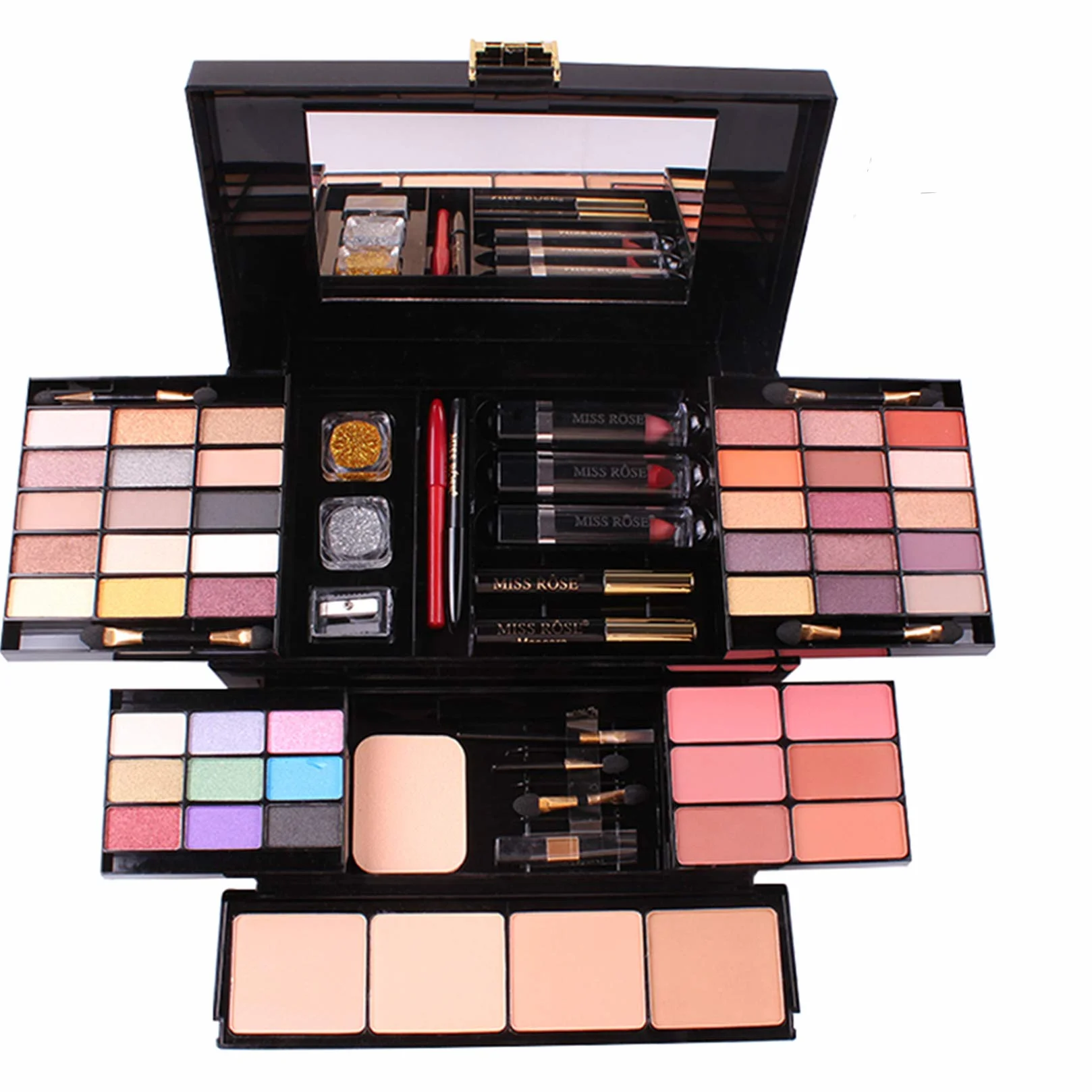 FantasyDay Calendrier de l'Avent 2025 Beauté Femmes, Coffret Maquillage avec Ombres Paupière, Rouge à Lèvre, Pinceaux