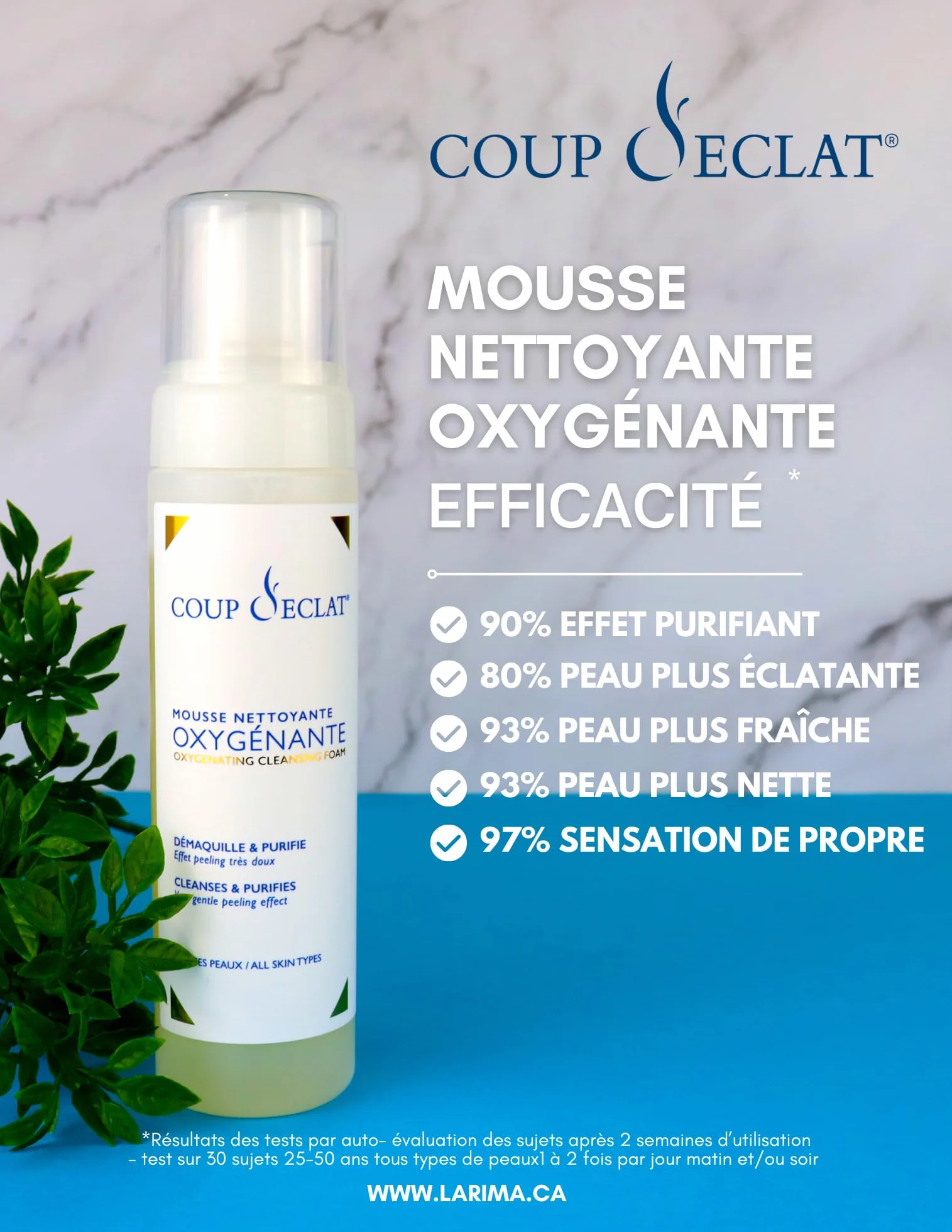 COUP D’ÉCLAT® MOUSSE DÉMAQUILLANTE OXYGÉNANTE 200 ml