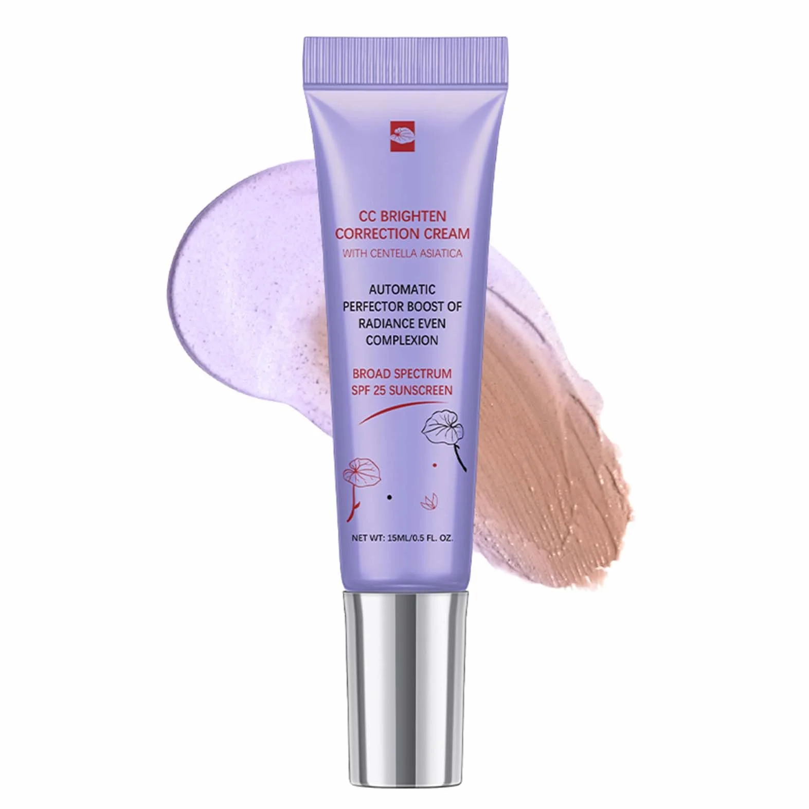 CC Cream Dull Correct Crème Soin automatique du teint Centella Asiatica SPF 25 imperméable