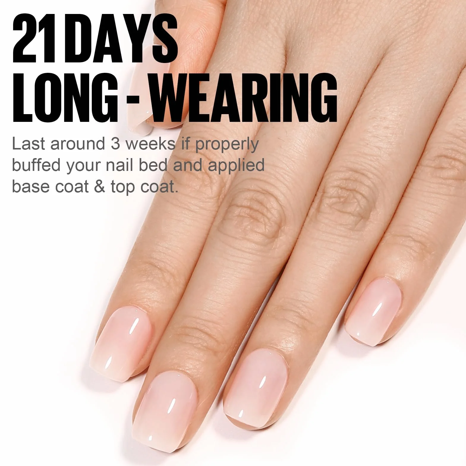 TOMICCA Vernis Semi Permanent Blanc Laiteux 8ml French Gel Milky White Nail Art UV LED Soak Off