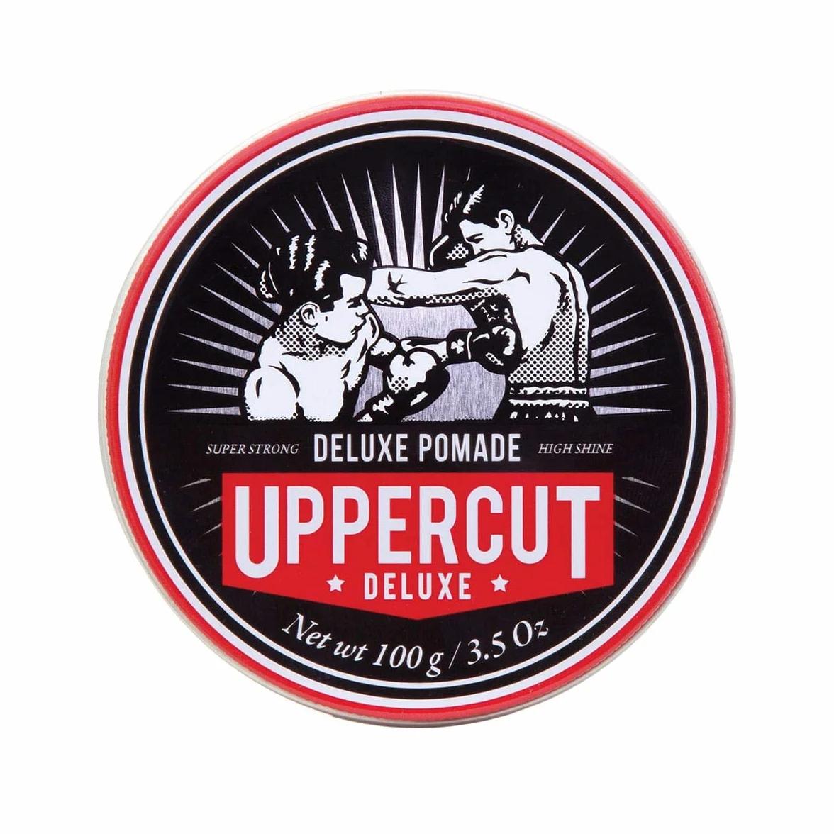 Uppercut Deluxe, Deluxe Pomade, Pomade Professionnelle à Base d'Eau pour Créer des Looks Intemporels et Classiques, Maintien Fort et Brillance Élevée, Produit Capillaire pour Hommes 100g