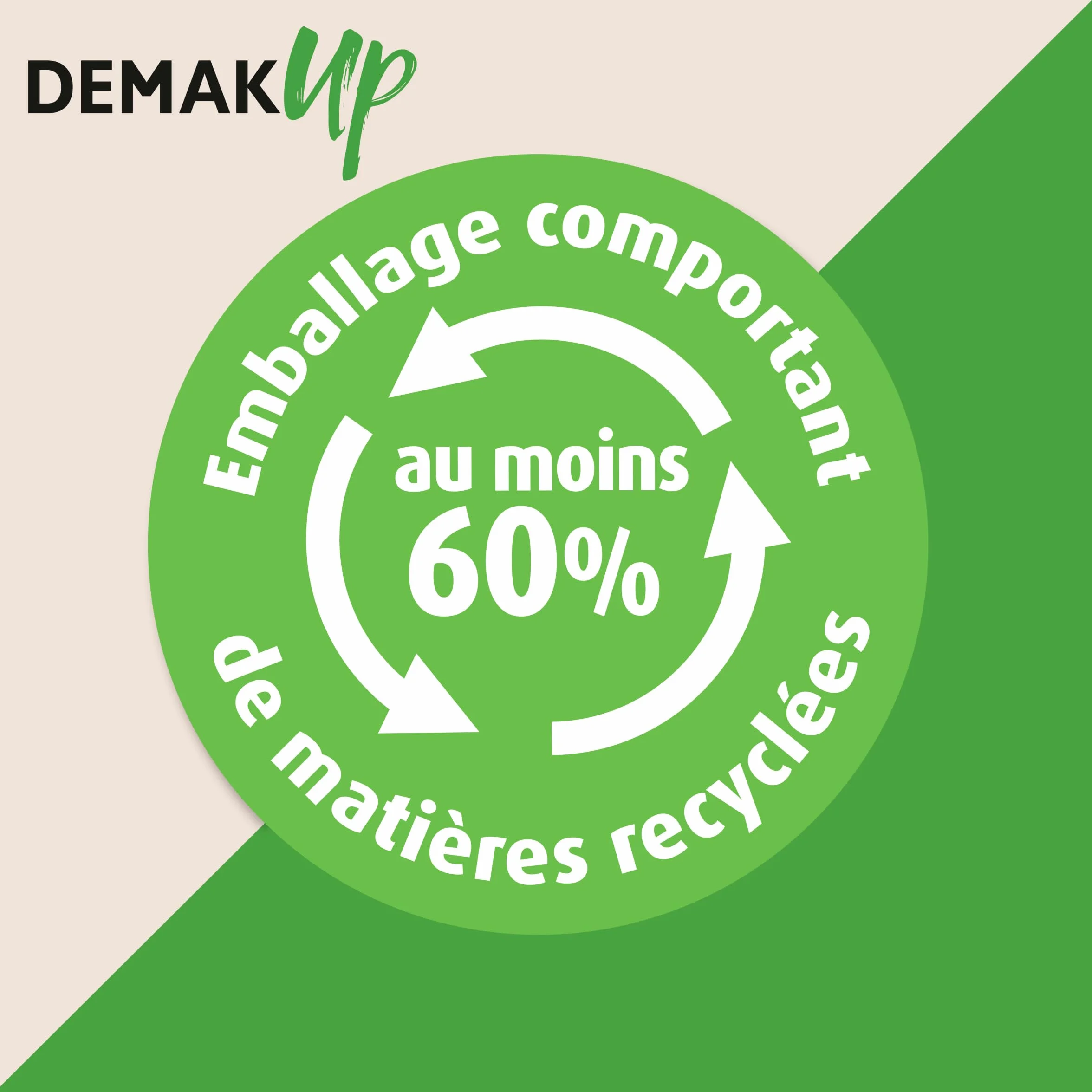 Demak'Up Adapt Bio Cotons à Démaquiller Visage et Yeux 100% Fibres de Coton Naturelles Biologiques Certifiés GOTS 50 Cotons