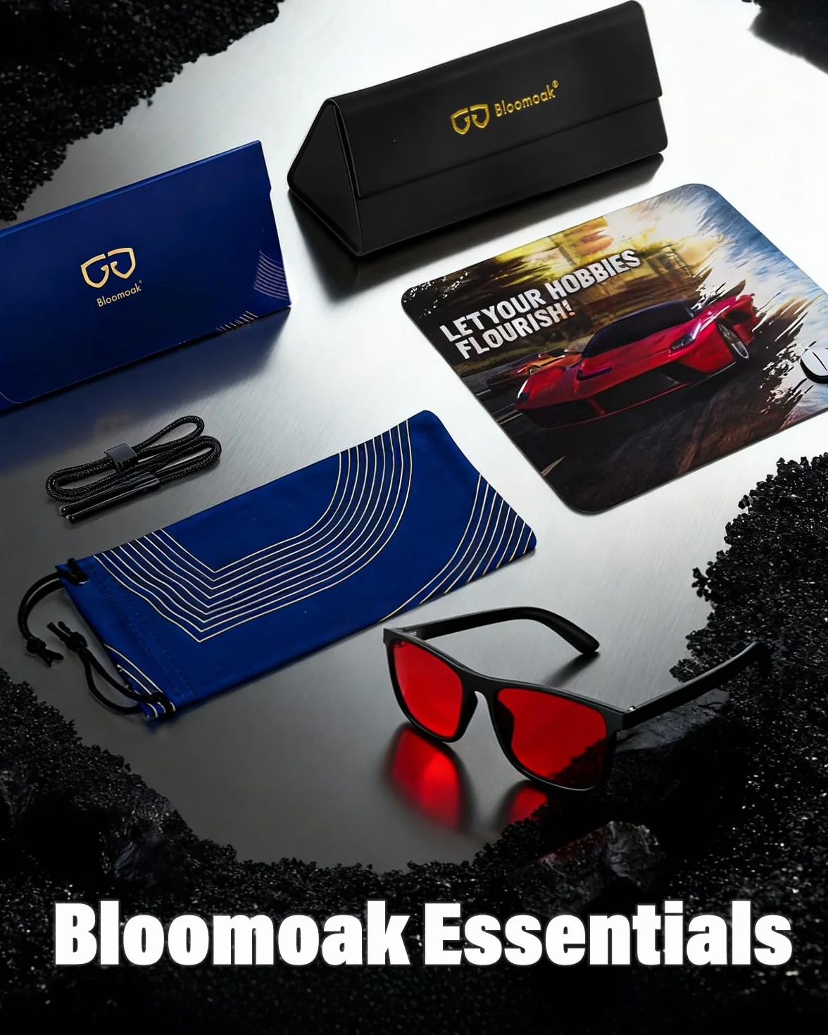 Bloomoak Lunettes Anti-Lumière Bleue TR90 Anti-Fatigue Anti-Éblouissement Écrans Jeux