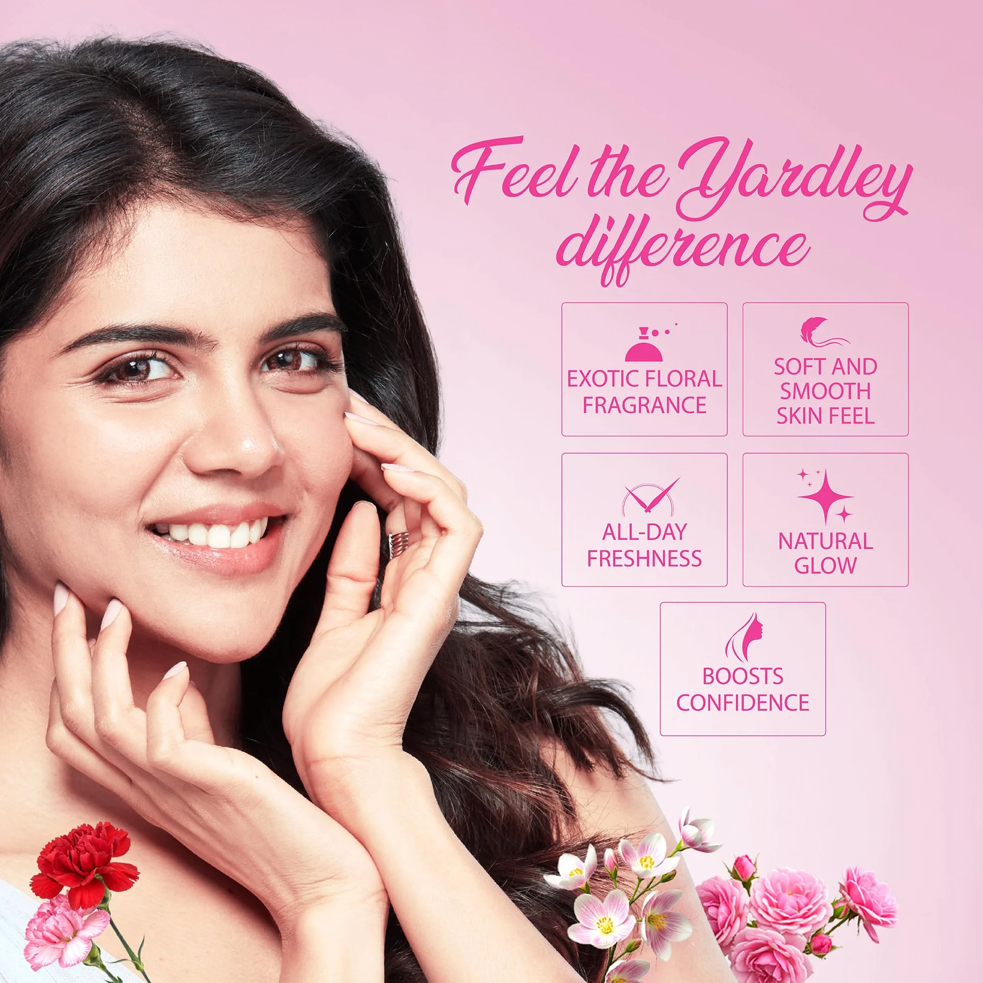 Yardley Talc parfumé rose anglaise 250 g