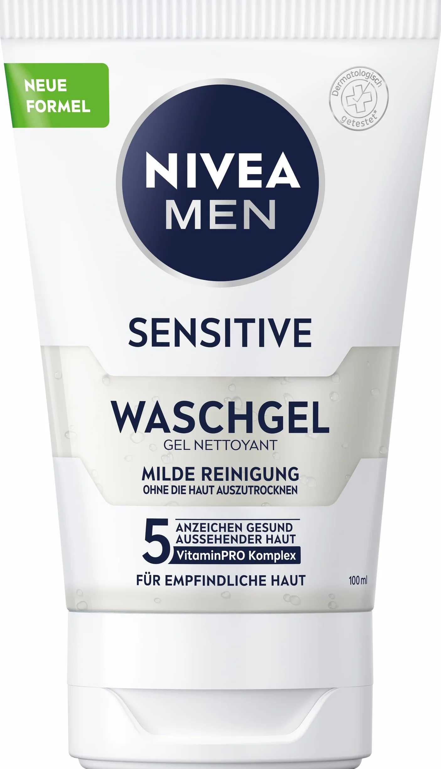 Nivea Men Sensitive Gel Nettoyant Doux Visage Peau Sensible 100 ml