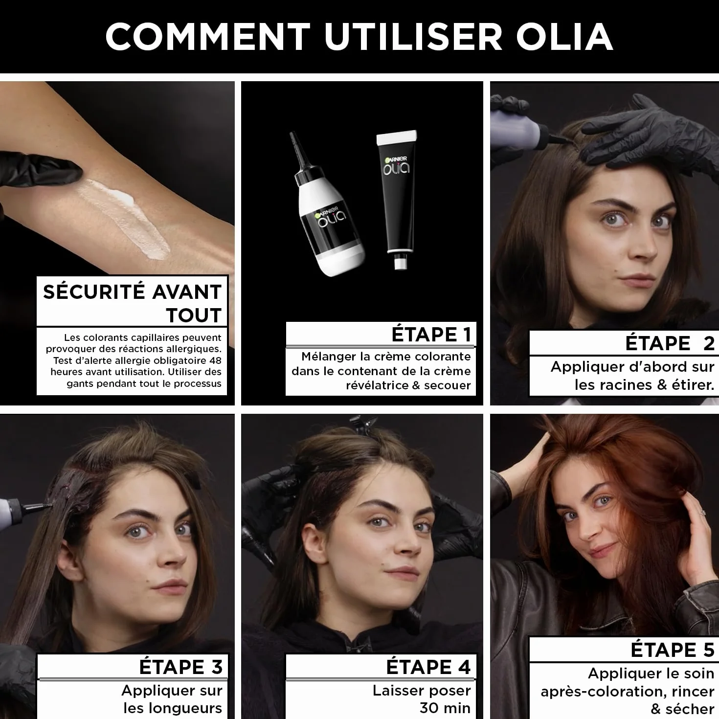 Garnier Olia Coloration Permanente Marron Glacé 4.15 Sans Ammoniaque Huiles Naturelles