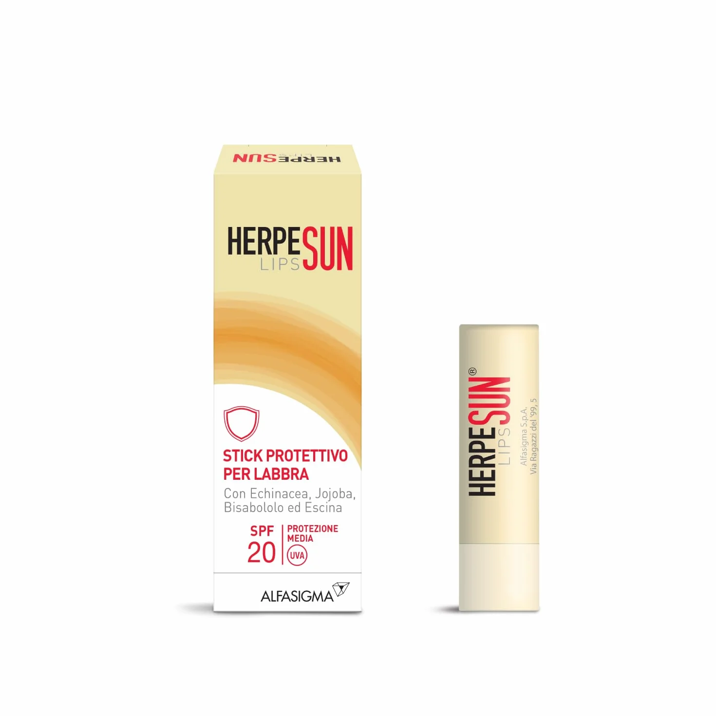 Herpesun Lips Rouge à Lèvres Protection Solaire SPF 20 5 ml