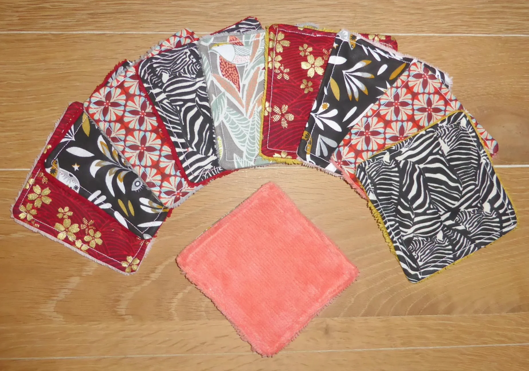 Lingettes démaquillantes lavable bambou lot de 10 zéro déchet