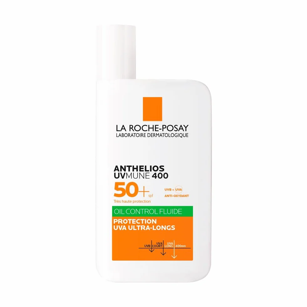 La Roche-Posay Anthelios UVMune 400 Crème Solaire Fluide SPF 50 Oil Control Haute Protection Solaire UVA/UVB